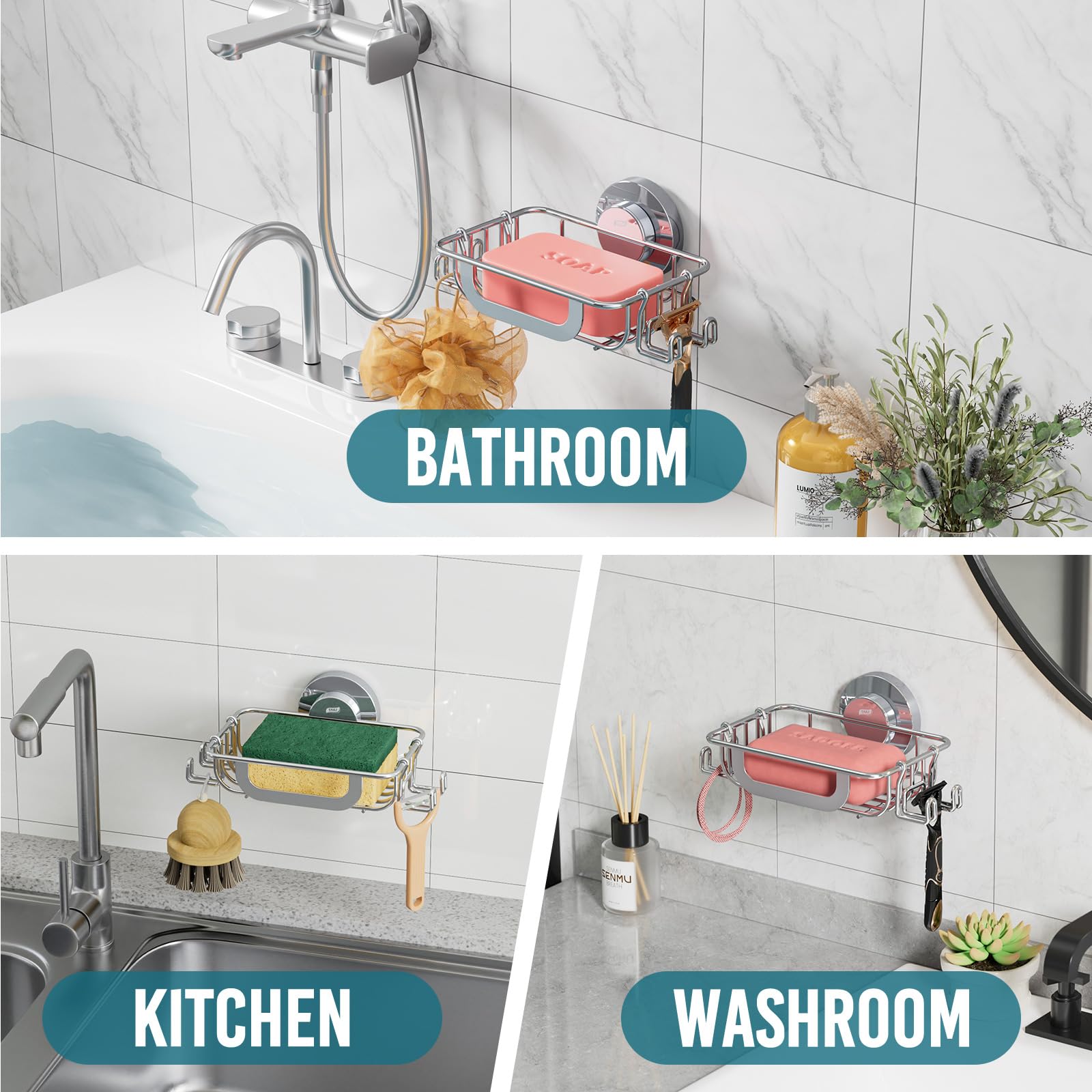Soap Dish Bar Soap Holder Suction Cup