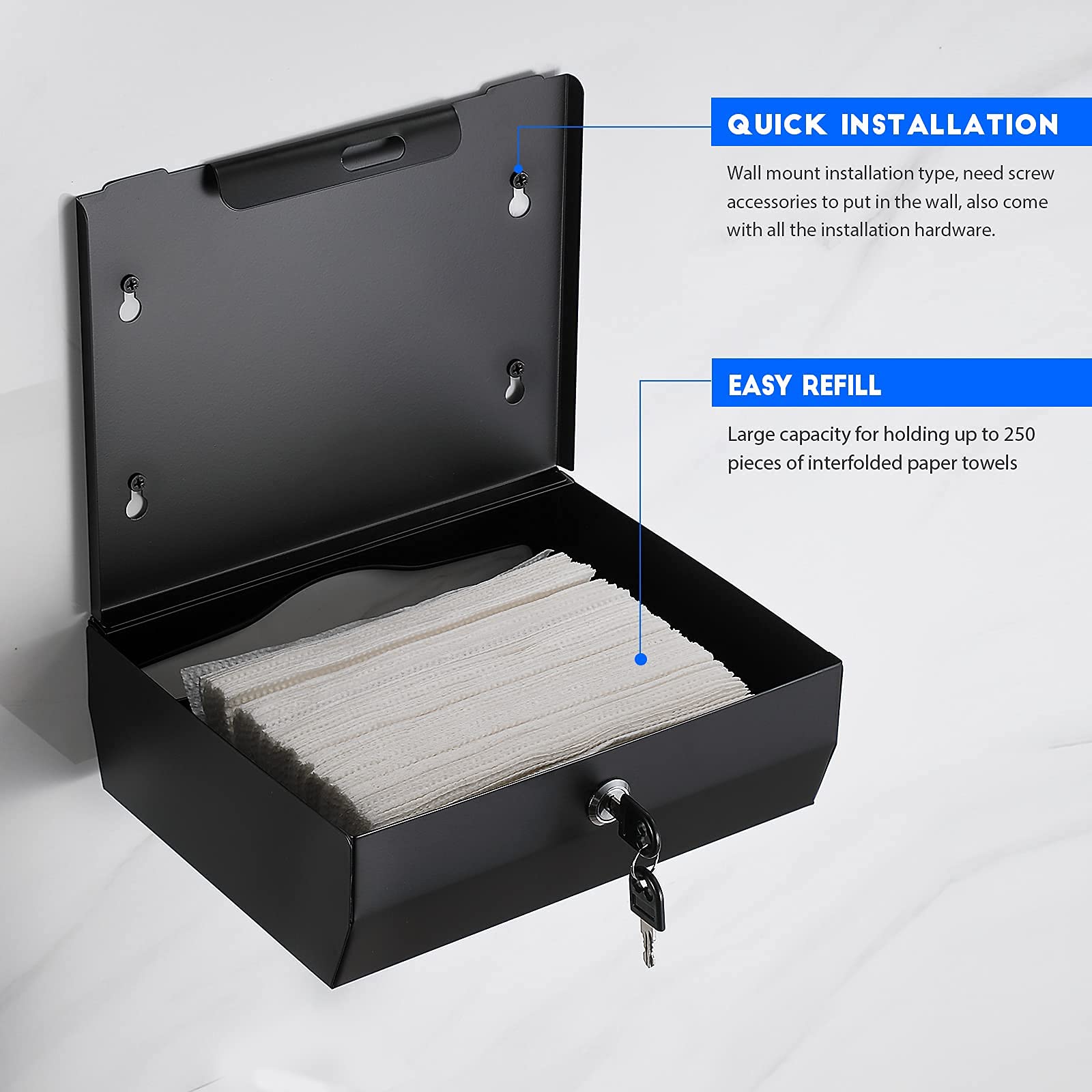 Wall Mount Commercial Paper Towel Dispenser