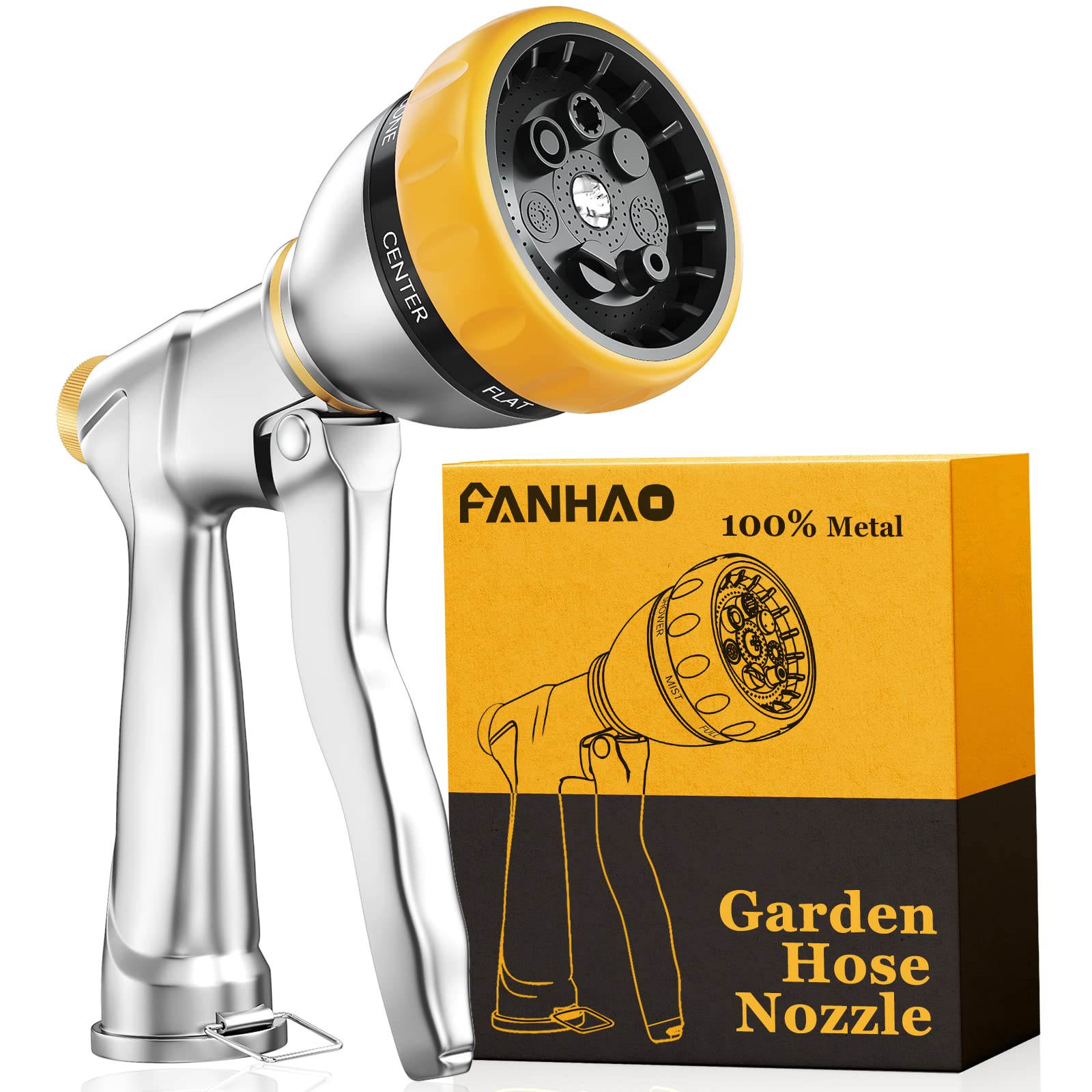 Metal Garden Hose Nozzle Heavy Duty