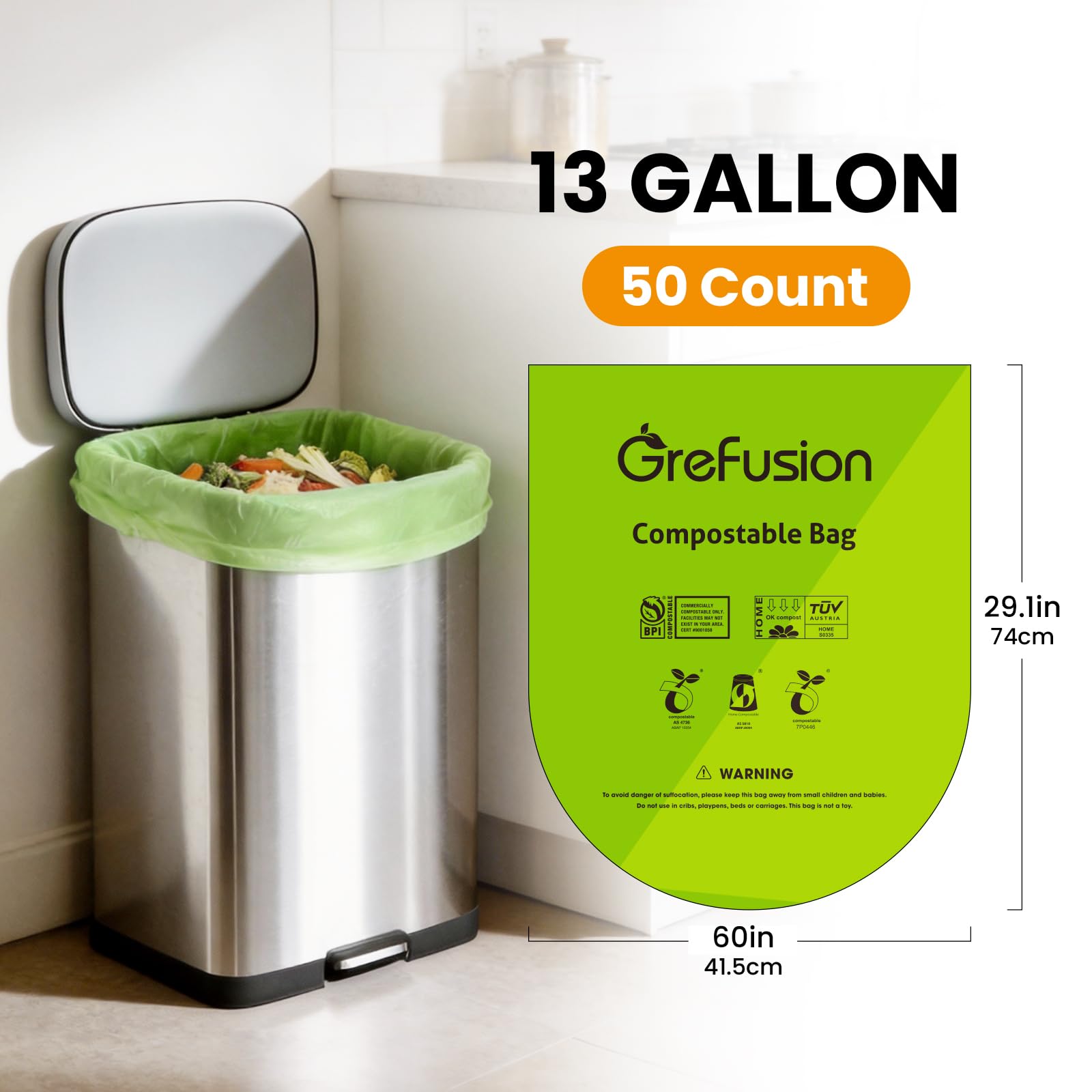 Compostable Bags (100 Count)