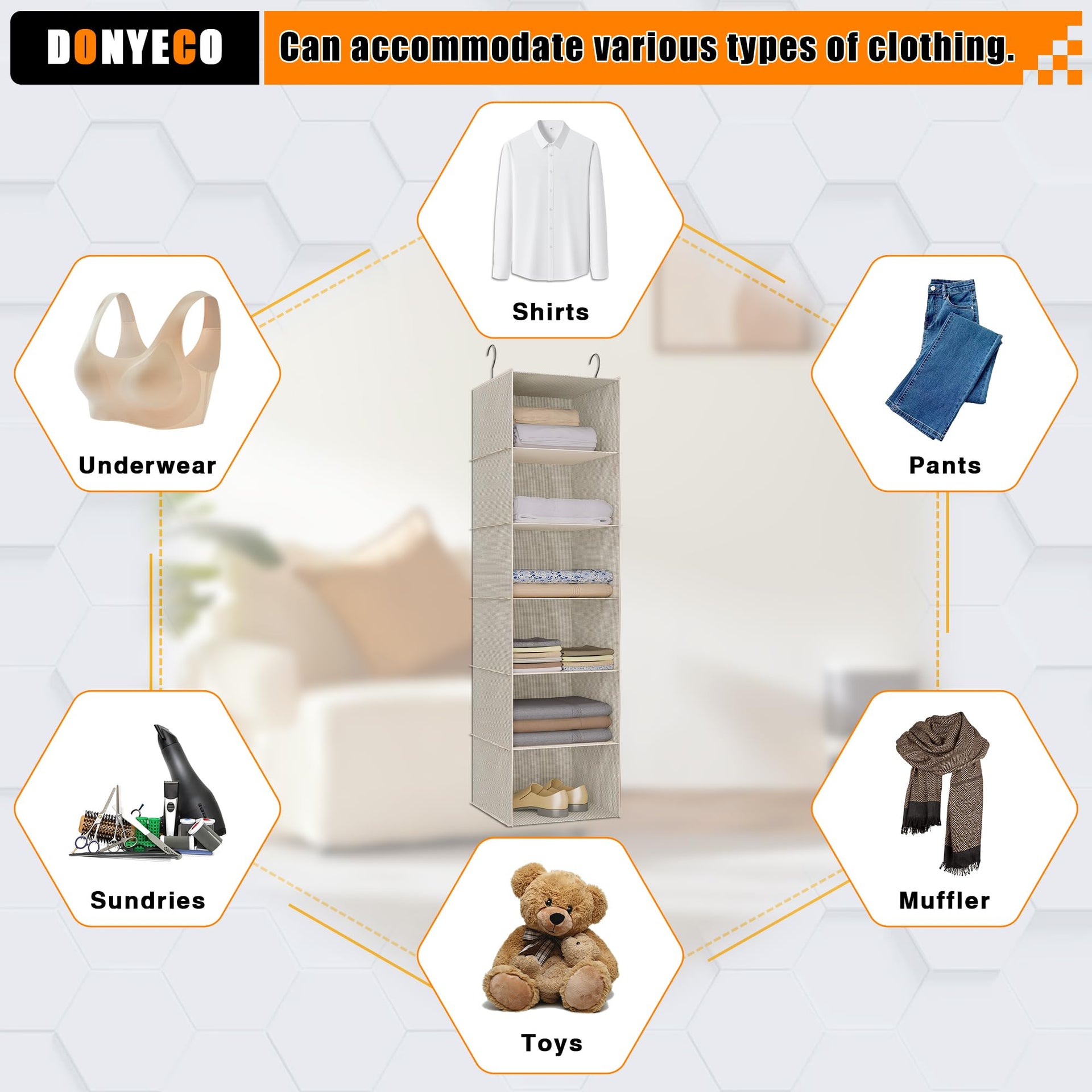 Hanging Closet Organizer 6