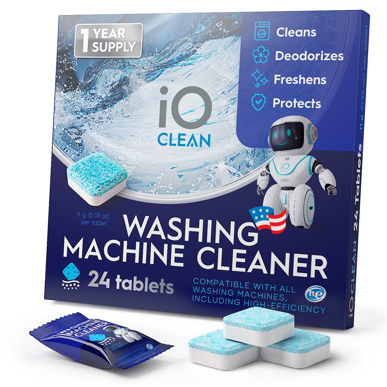 Washing Machine Cleaner Descaler Tablets (24 Count)
