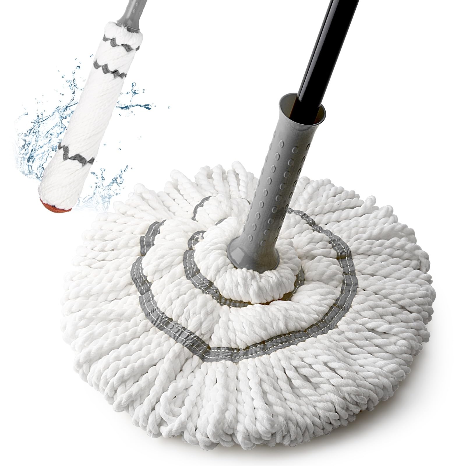 Self Wringing Twist Mop for Floor Cleaning with 57 " Long Handle