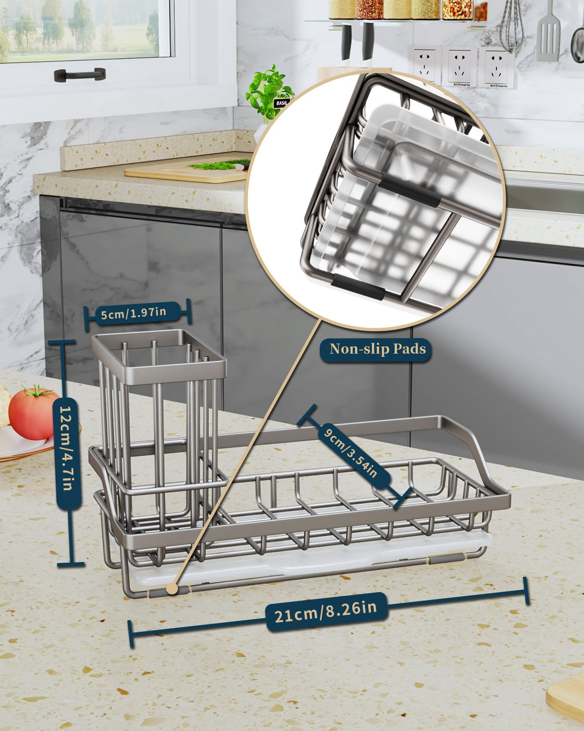 Sponge Holder for Kitchen Sink