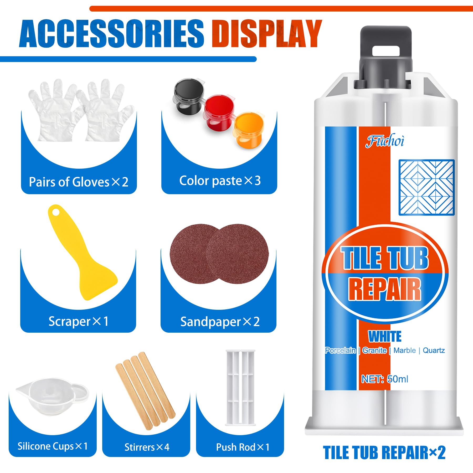 Ceramic Tile Repair Kit 3.4oz