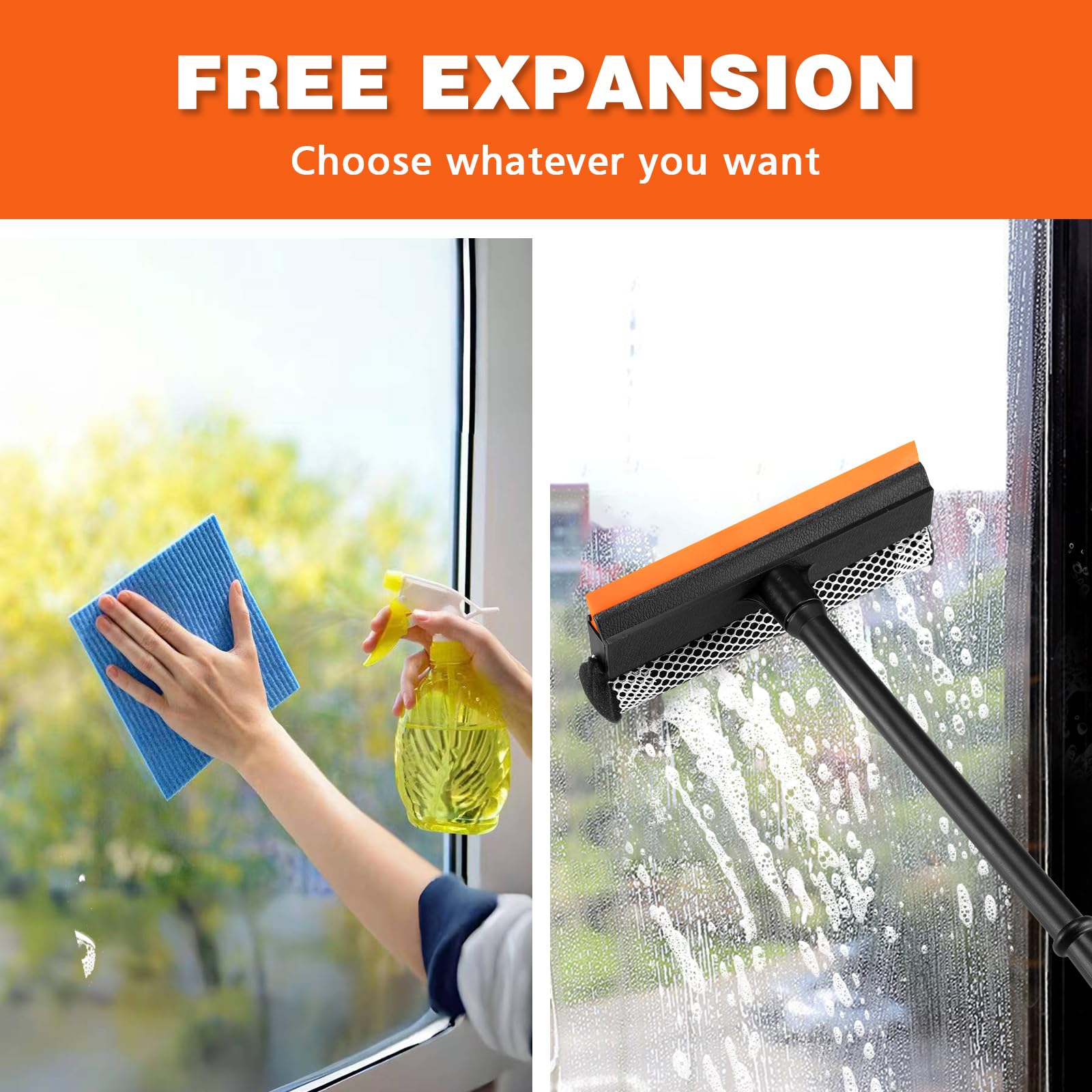 2 in1 Window Squeegee for Car