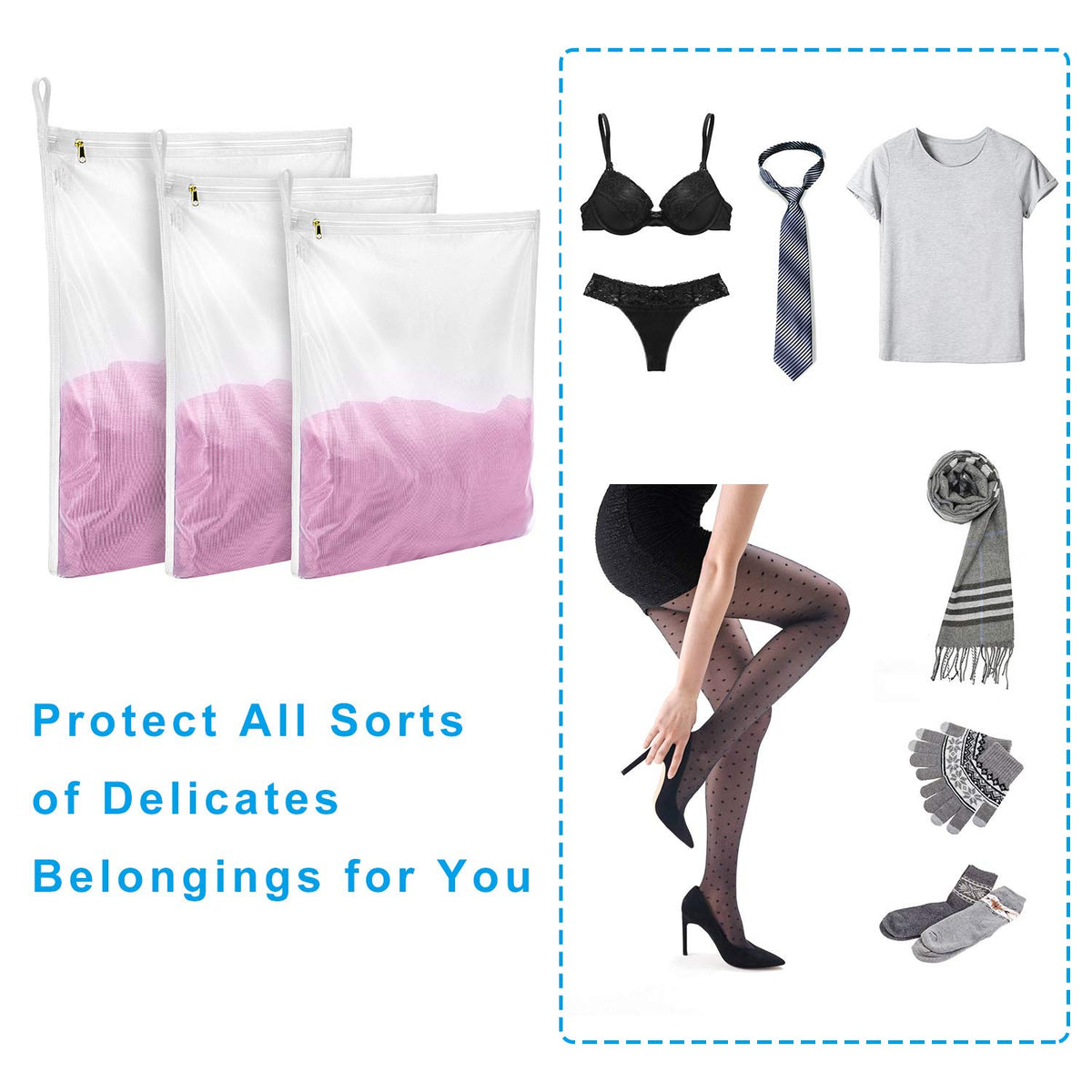 3 Pack Delicates Laundry Bags