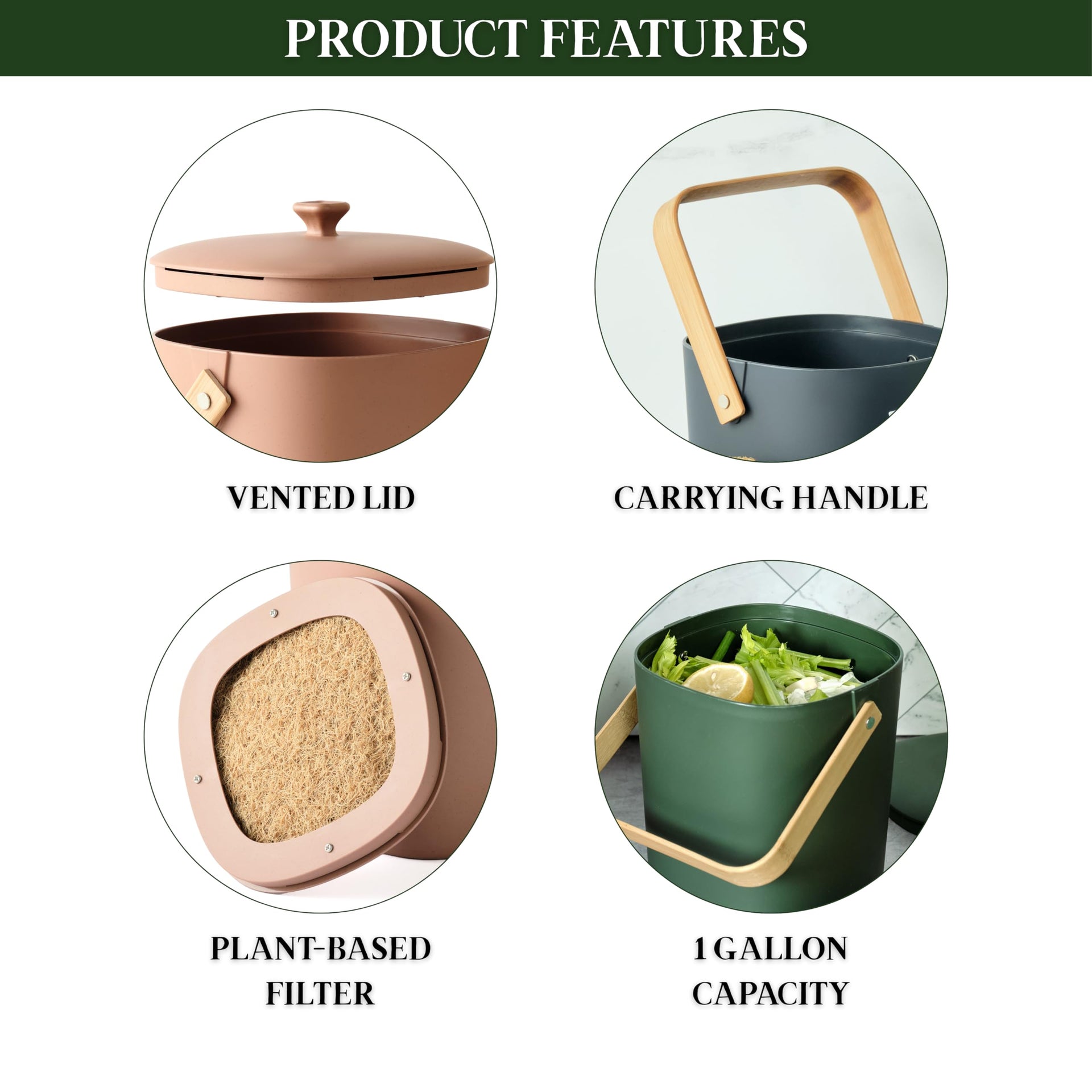 1 Gallon Compost Bin
