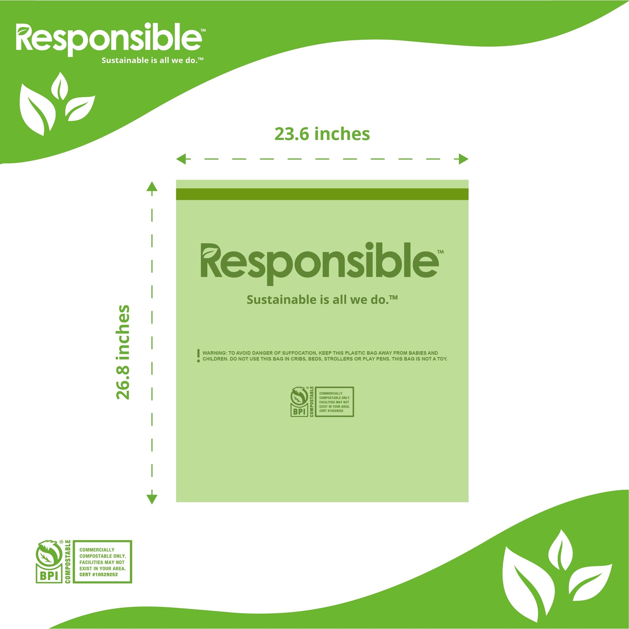 Kitchen Bin Liners (42 Count)