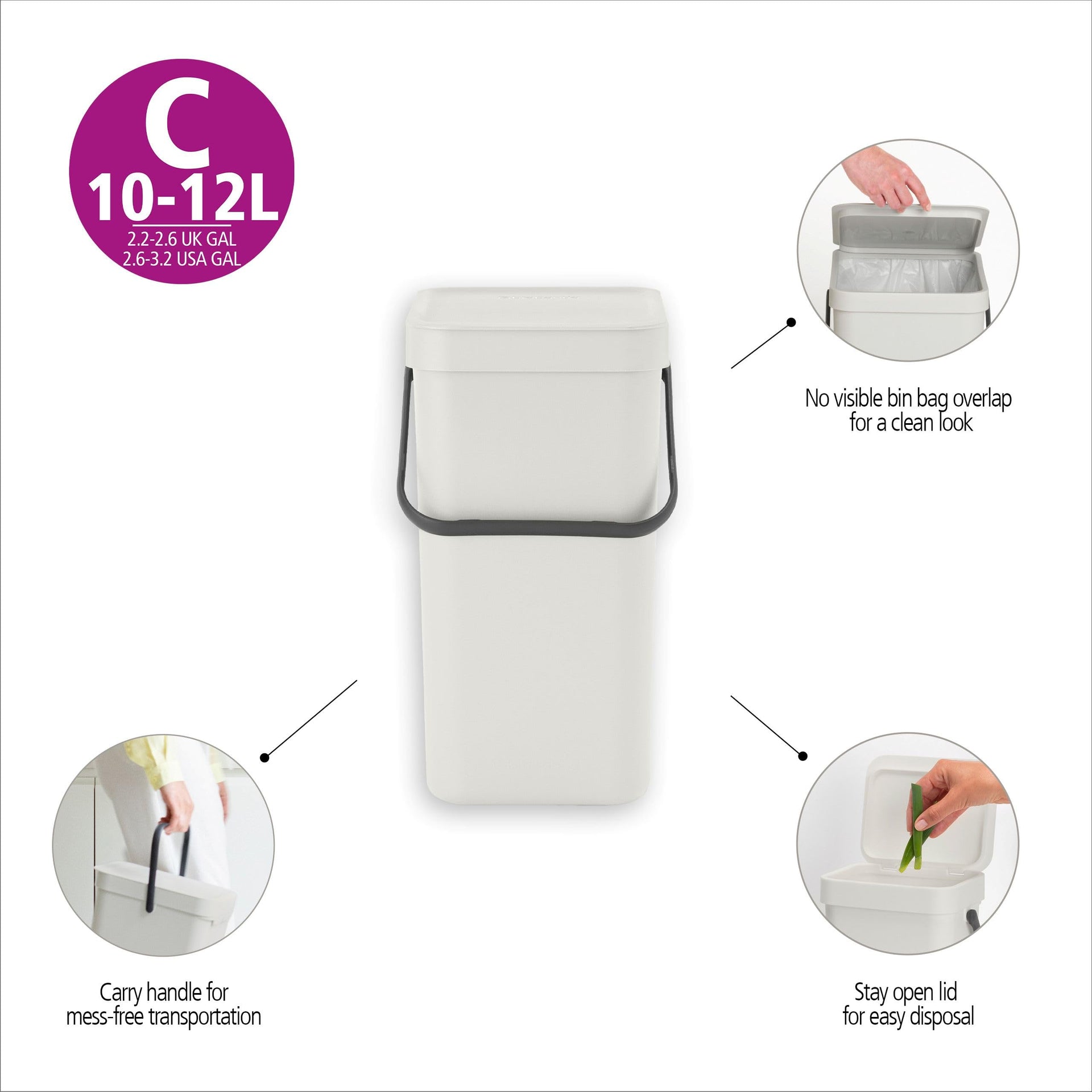 Sort & Go Kitchen Recycling Bin
