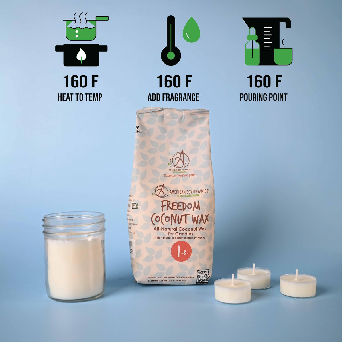 Freedom Coconut Soy Wax Beads