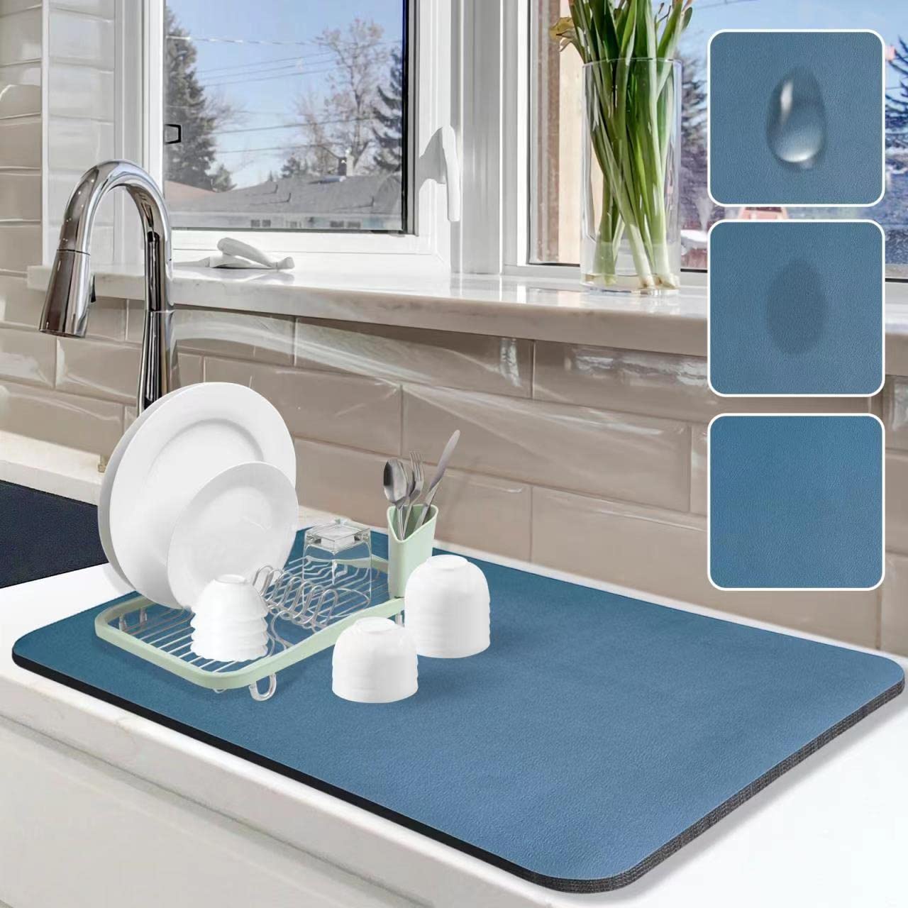 Dish Drying Mat for Kitchen Counter