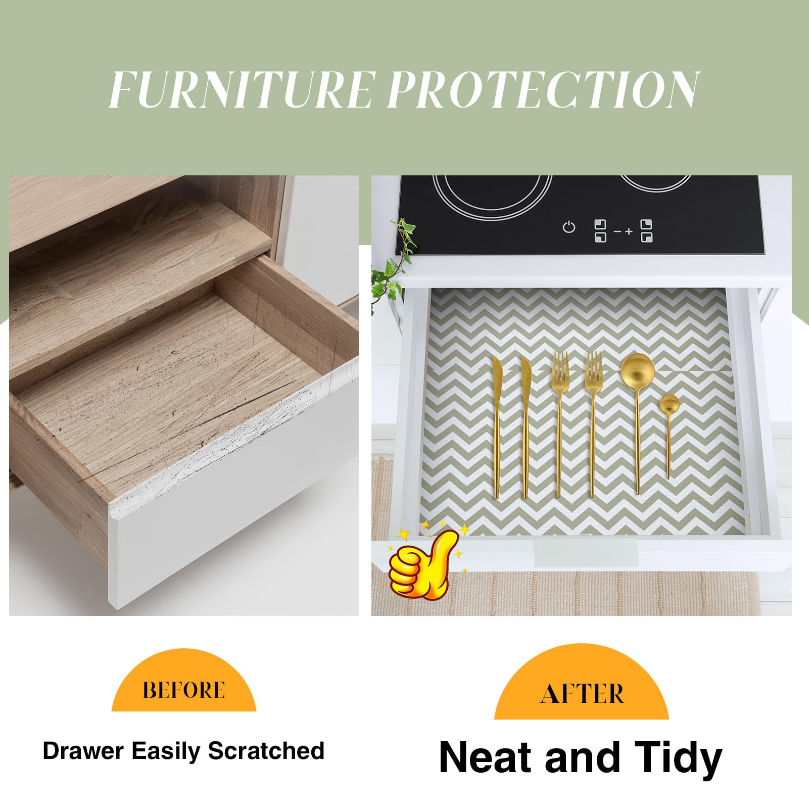 Glotoch Drawer Liner and Shelf Liner (20 Sq Ft)