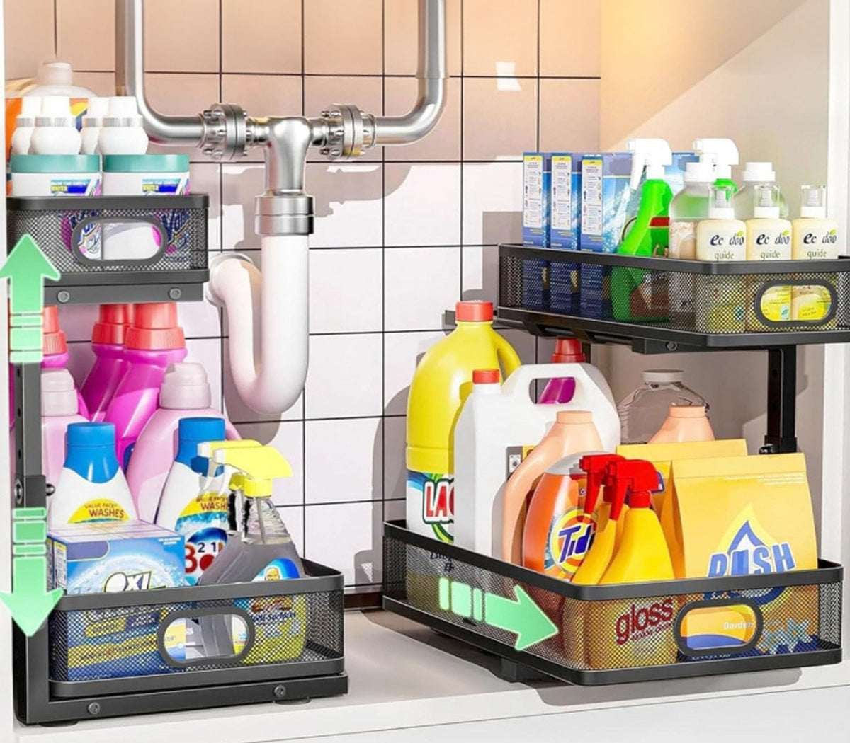 Under Sink Organizer 2 Pack