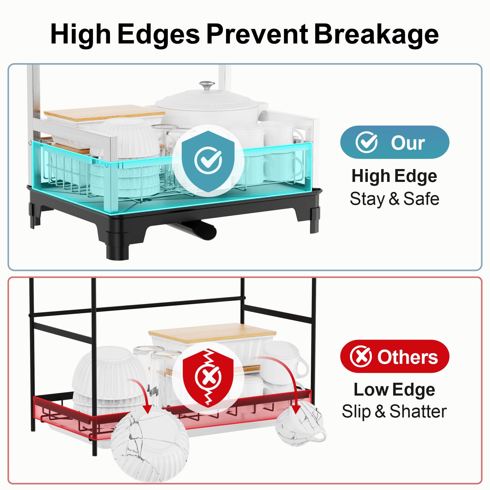 Stainless Steel Dish Drying Rack 2 Tier