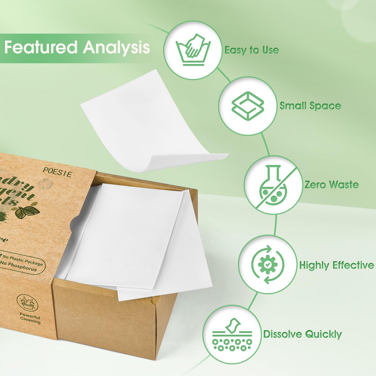 Laundry Detergent Sheets 3 Pack 480 Count 240 Loads Laundry Detergent for Travel Home Save Space Portable Laundry Strips Hypoallergenic Concentrated Soap Sheets Washing HE Fragrance Free