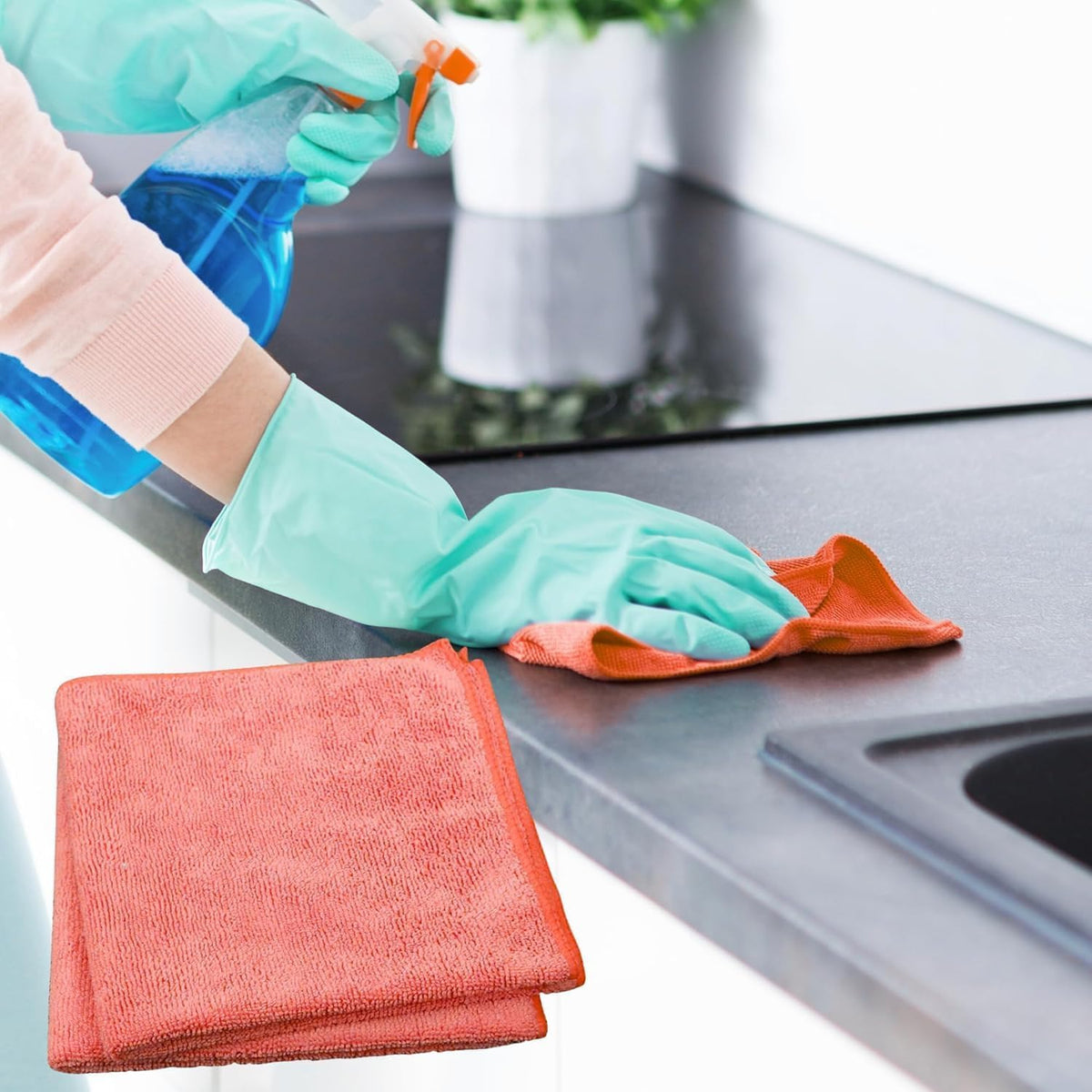 Single Microfiber Cleaning Cloth 40x40 cm