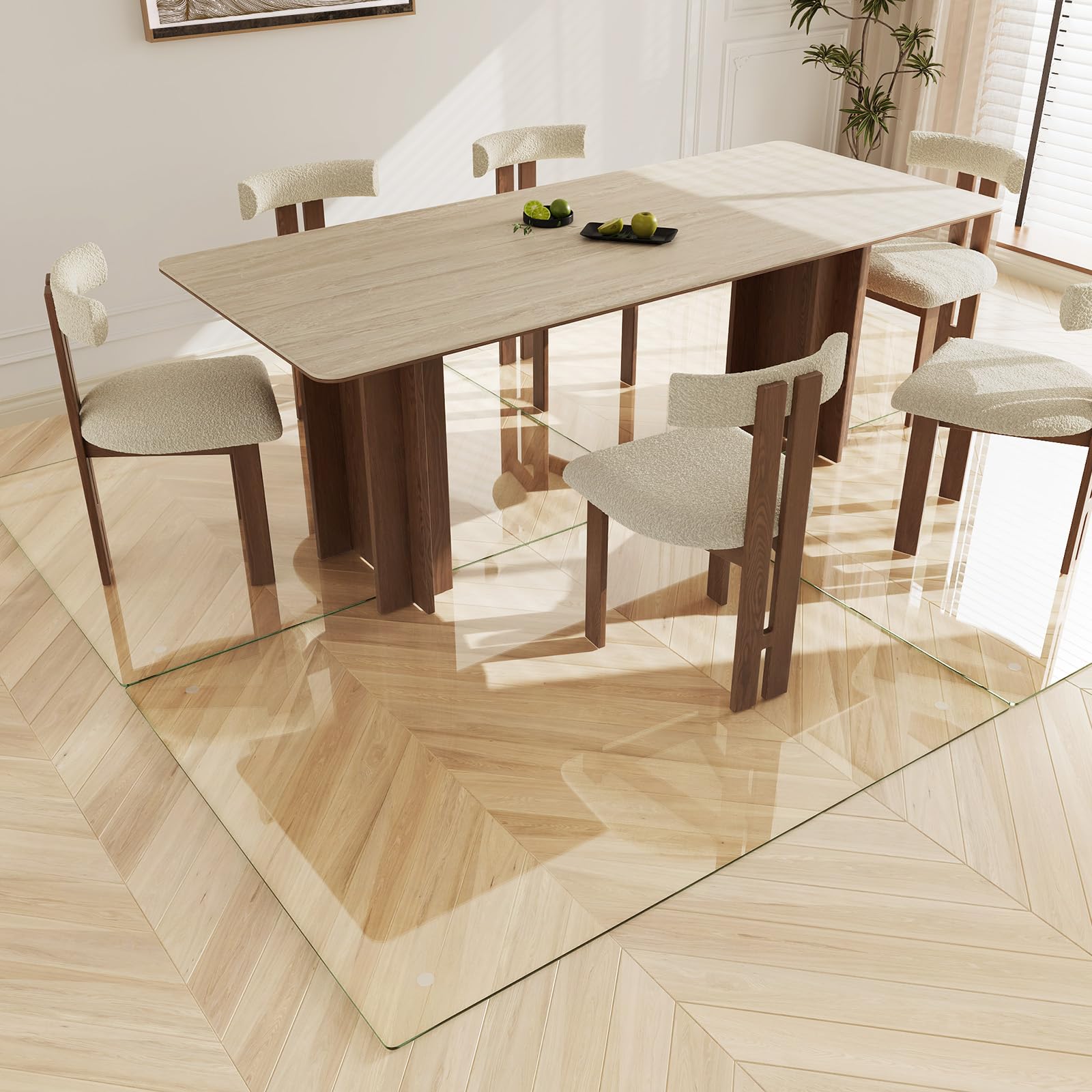 Tempered Glass Chair Mat 60"x46"