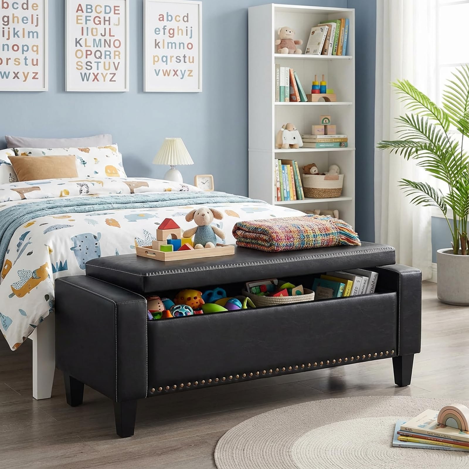 49''W Storage Ottoman Bench
