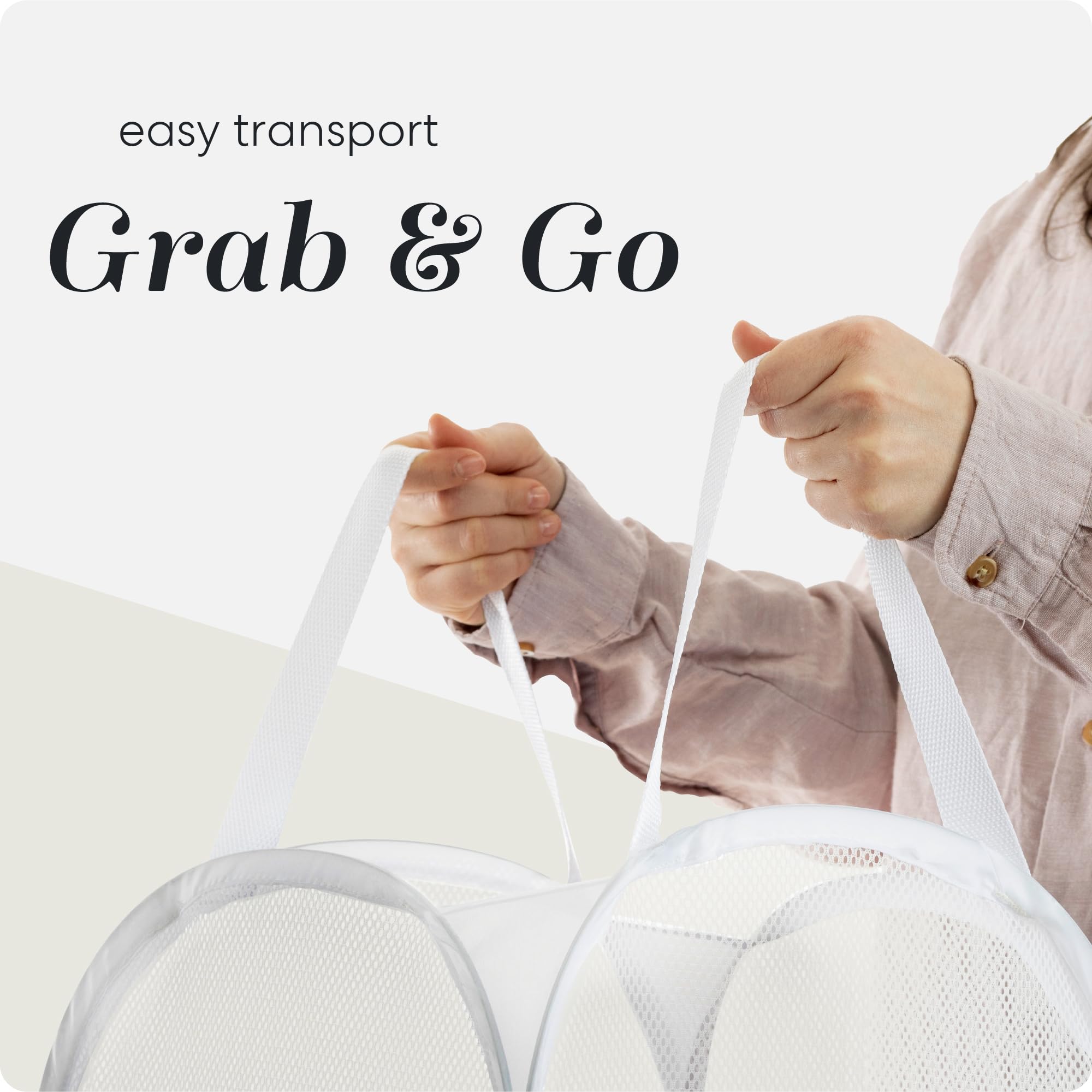 Collapsible Mesh Pop Up Laundry Hamper 2 (2 Count)