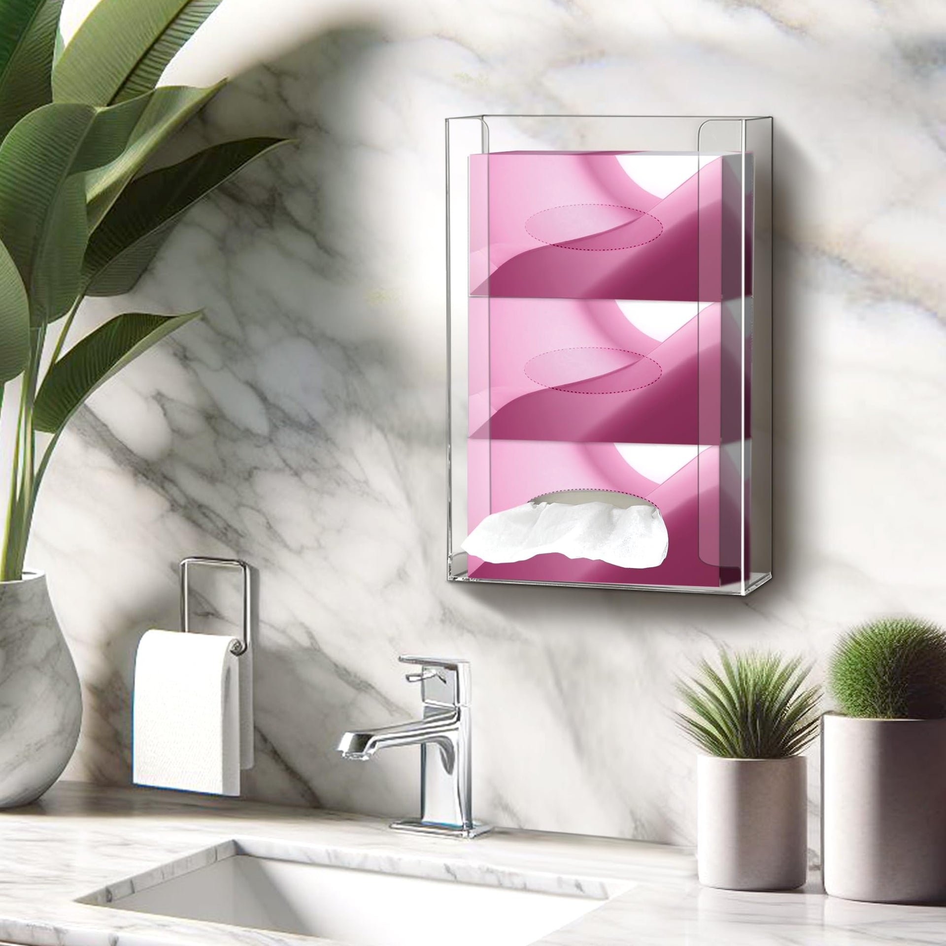 Acrylic Glove Box Holder (3 Count)