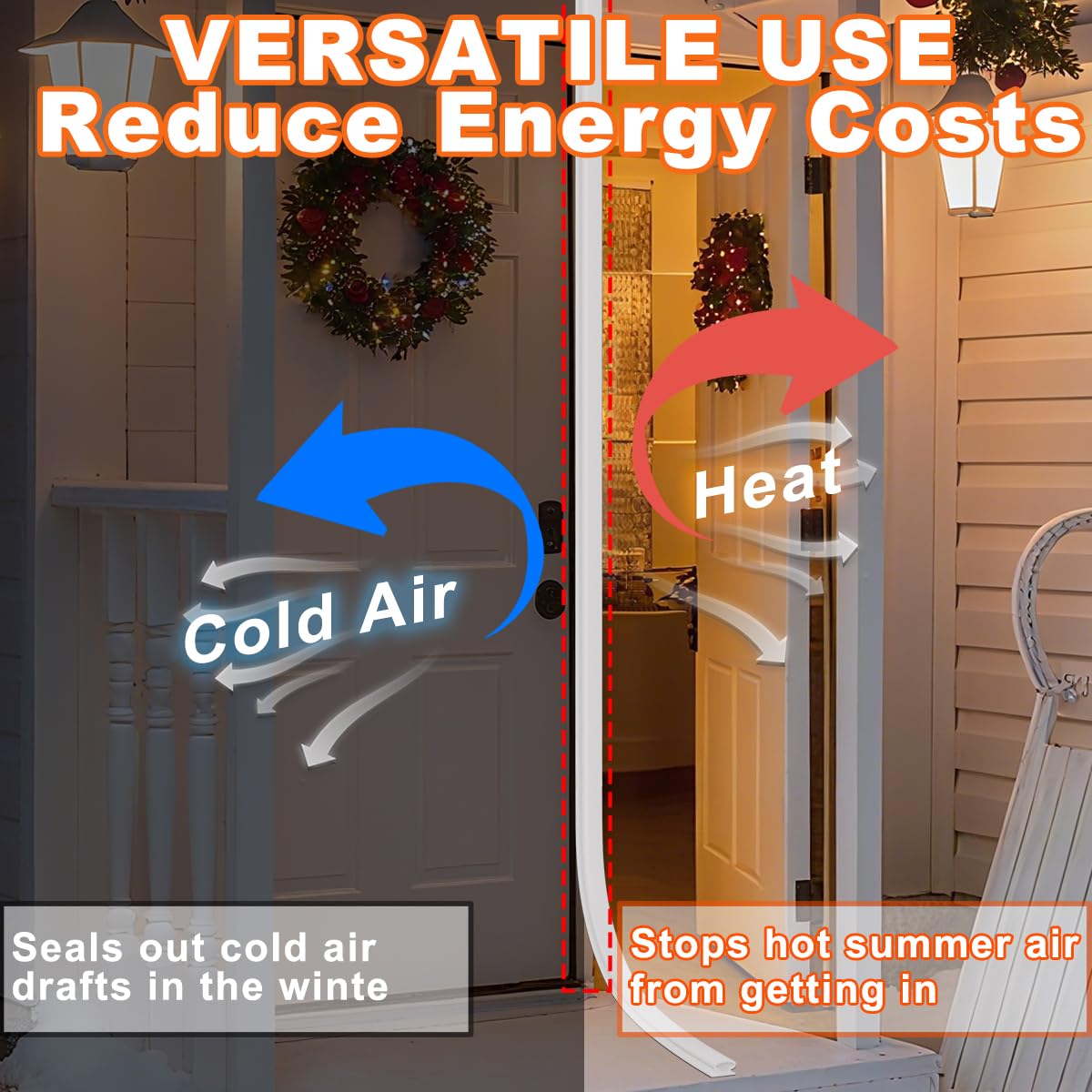 White Rubber Weather Stripping Door Seal Strip