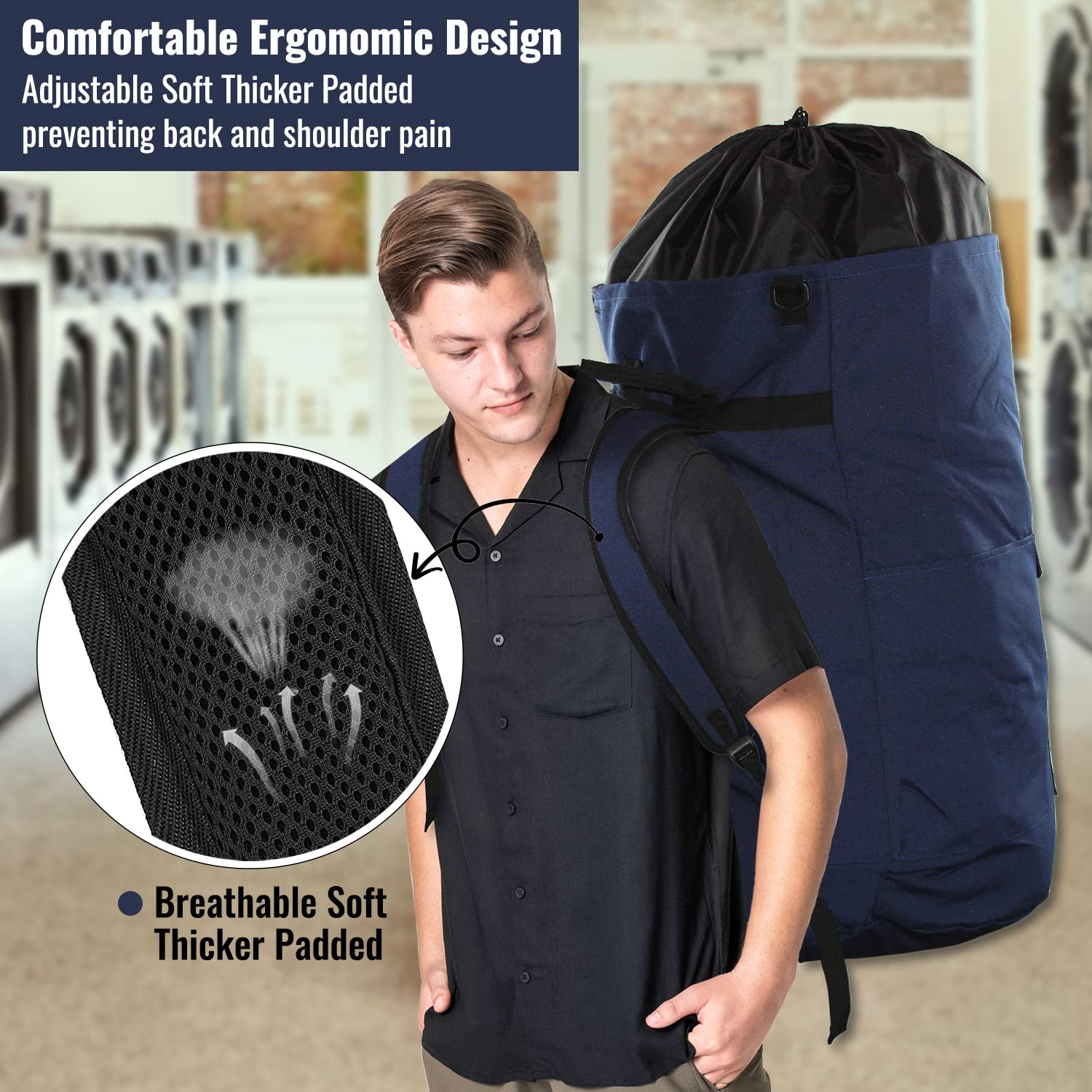 Laundry Backpack Bag 125L Extra Large