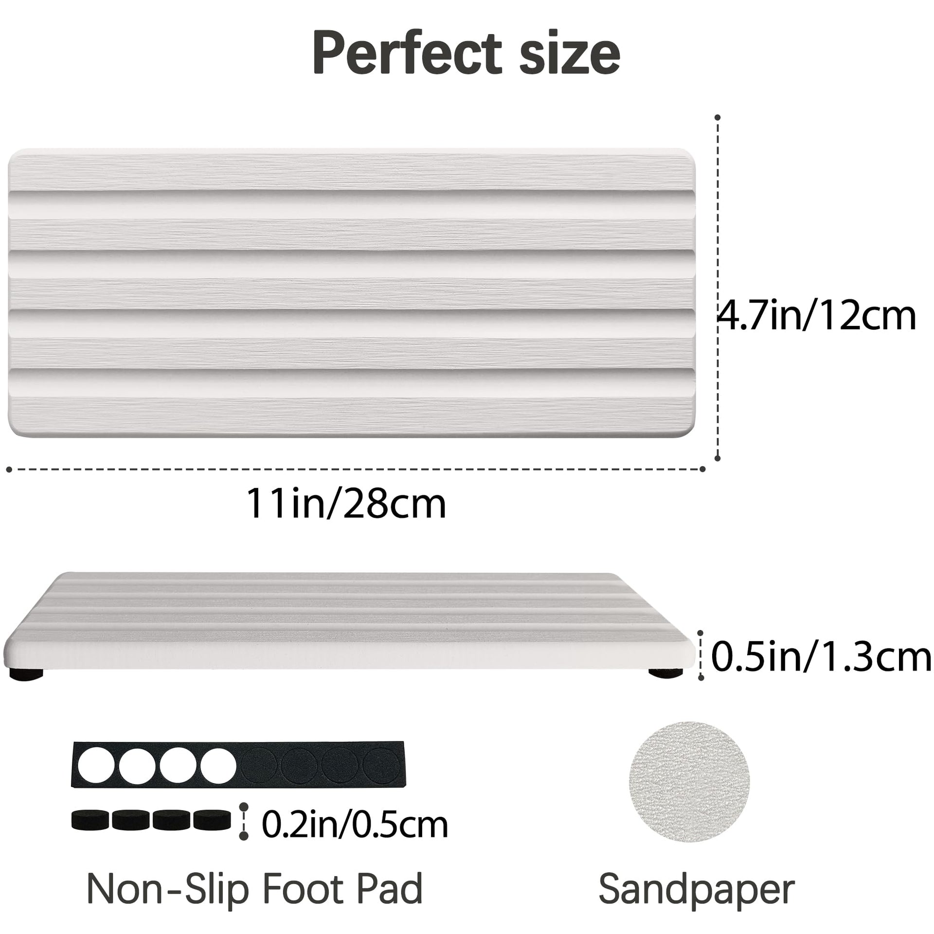 Diatomite Soap Dish Holder Water Absorbing Stone Tray Bathroom Countertop