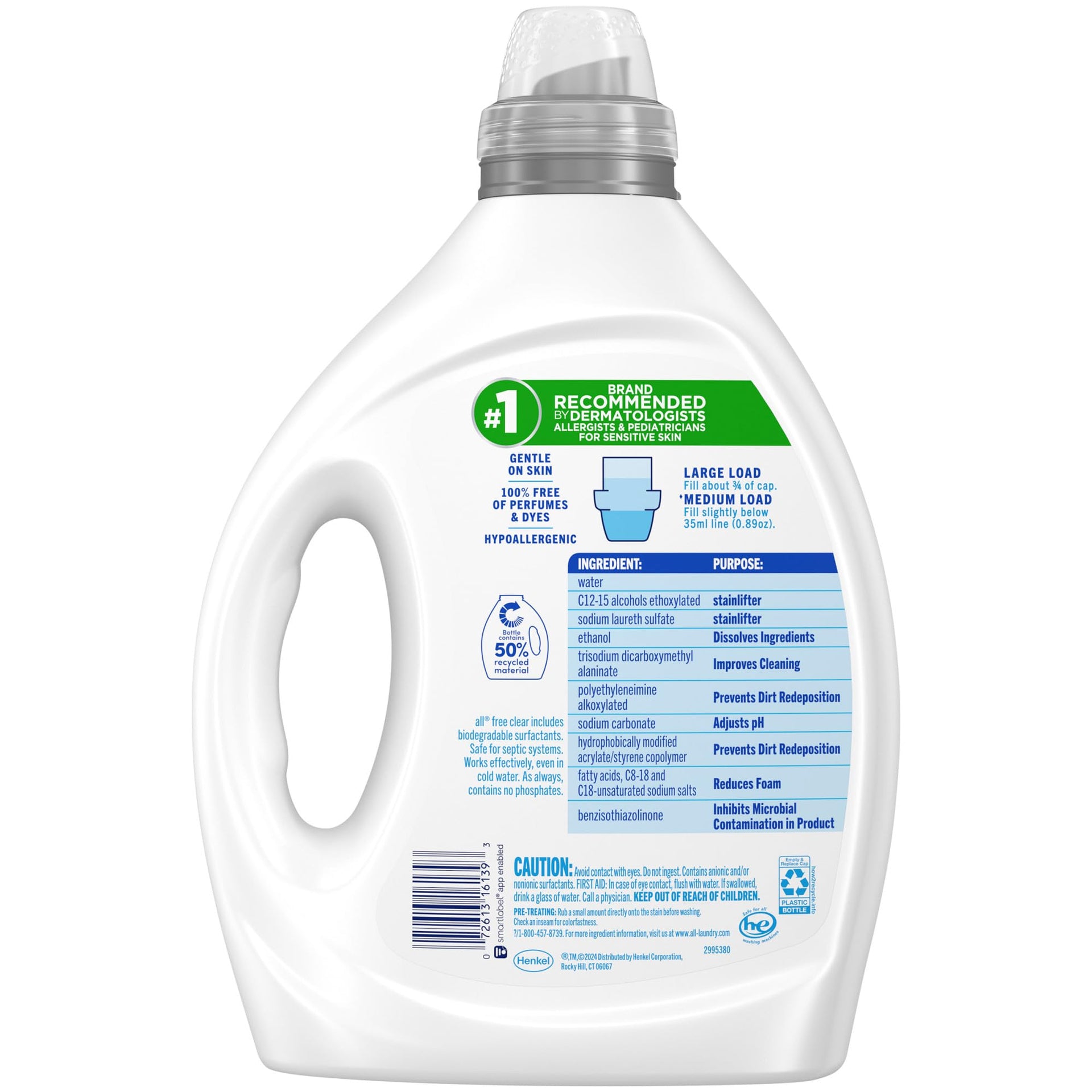 free clear Advanced OXI Laundry Detergent (80.1 Fl Oz) - ModHome Supplies