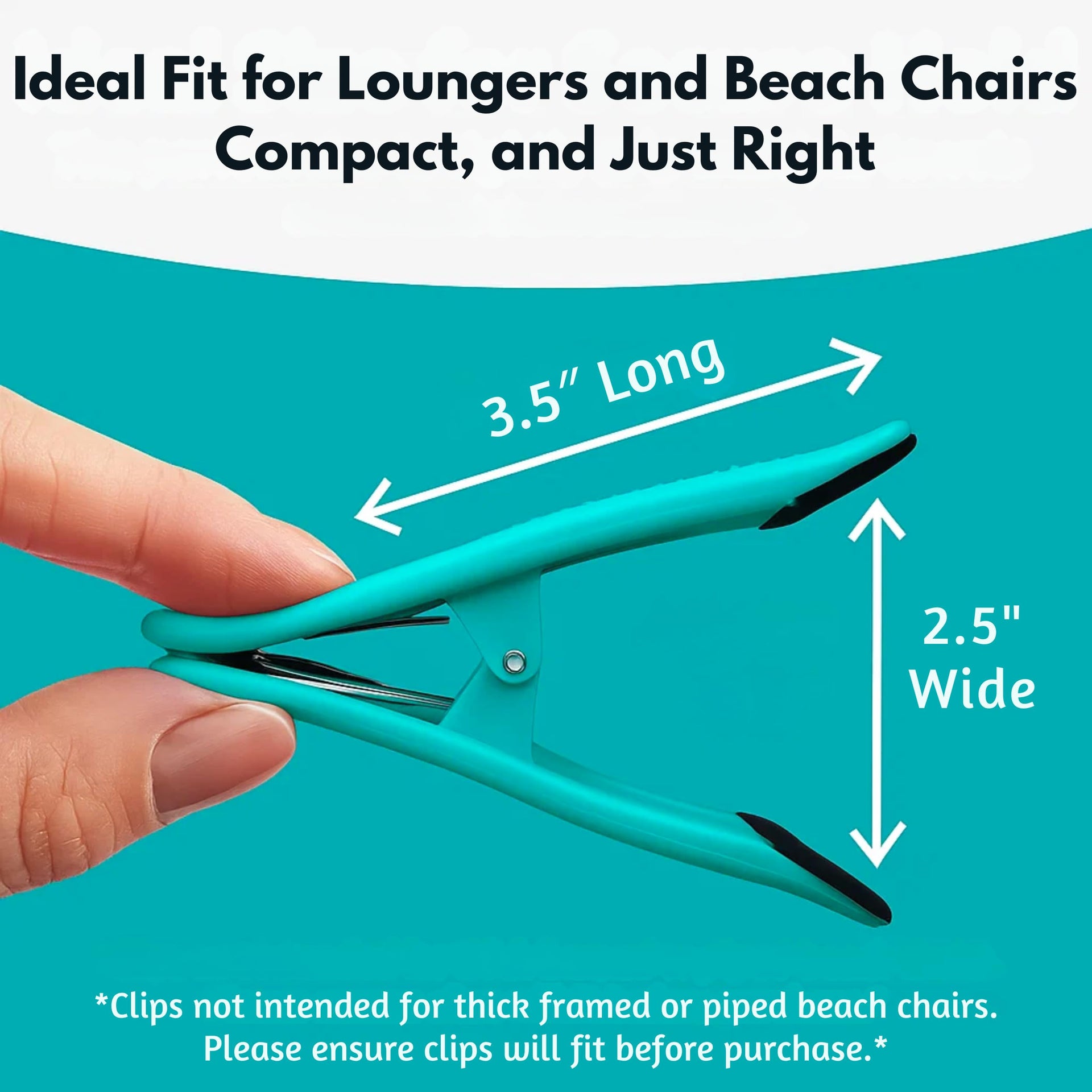 Core Clip Towel Clips for Beach Chairs Pool & Lounge Chairs on Cruise Boat (4 Count)
