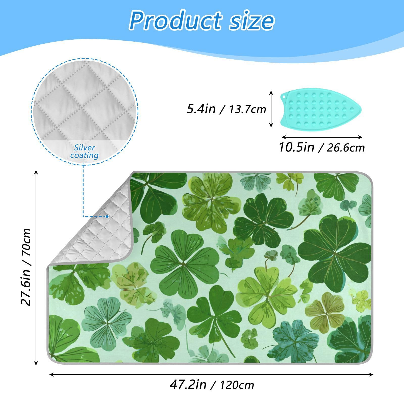 Ironing Mat Portable Ironing Pad Ironing Blanket for Table Top Heat Resistance Double