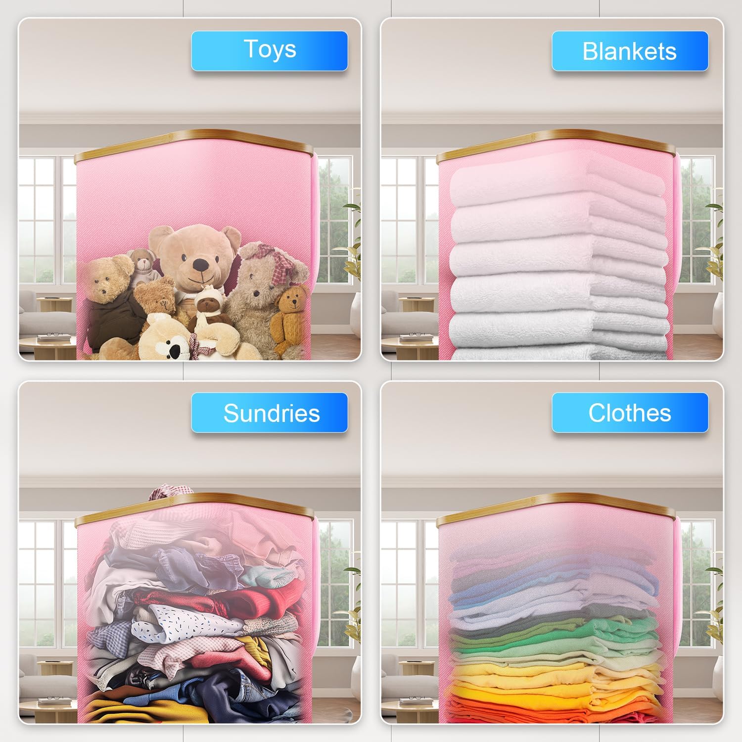 Laundry Hamper with Wheels