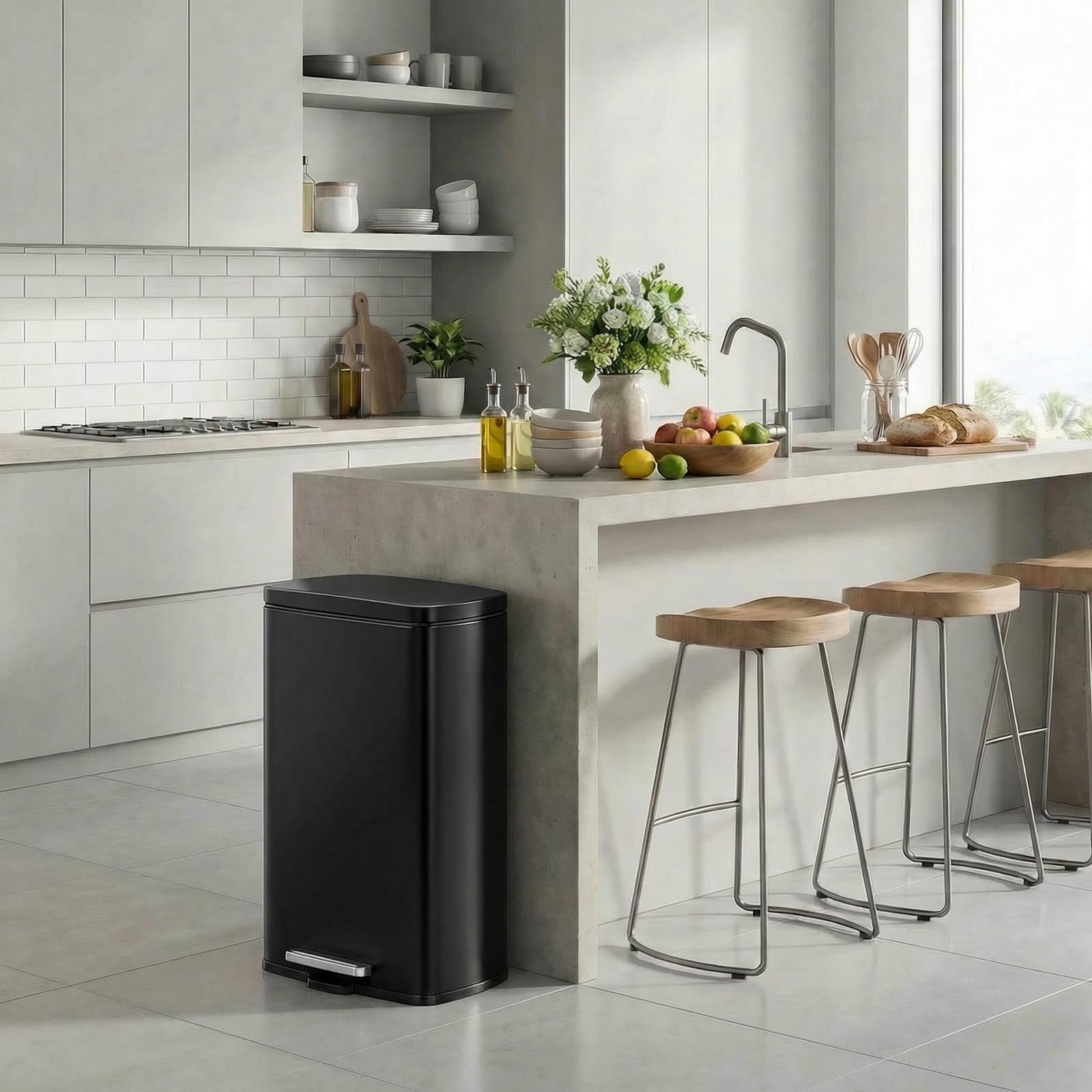 13.2 Gal Kitchen Trash Can
