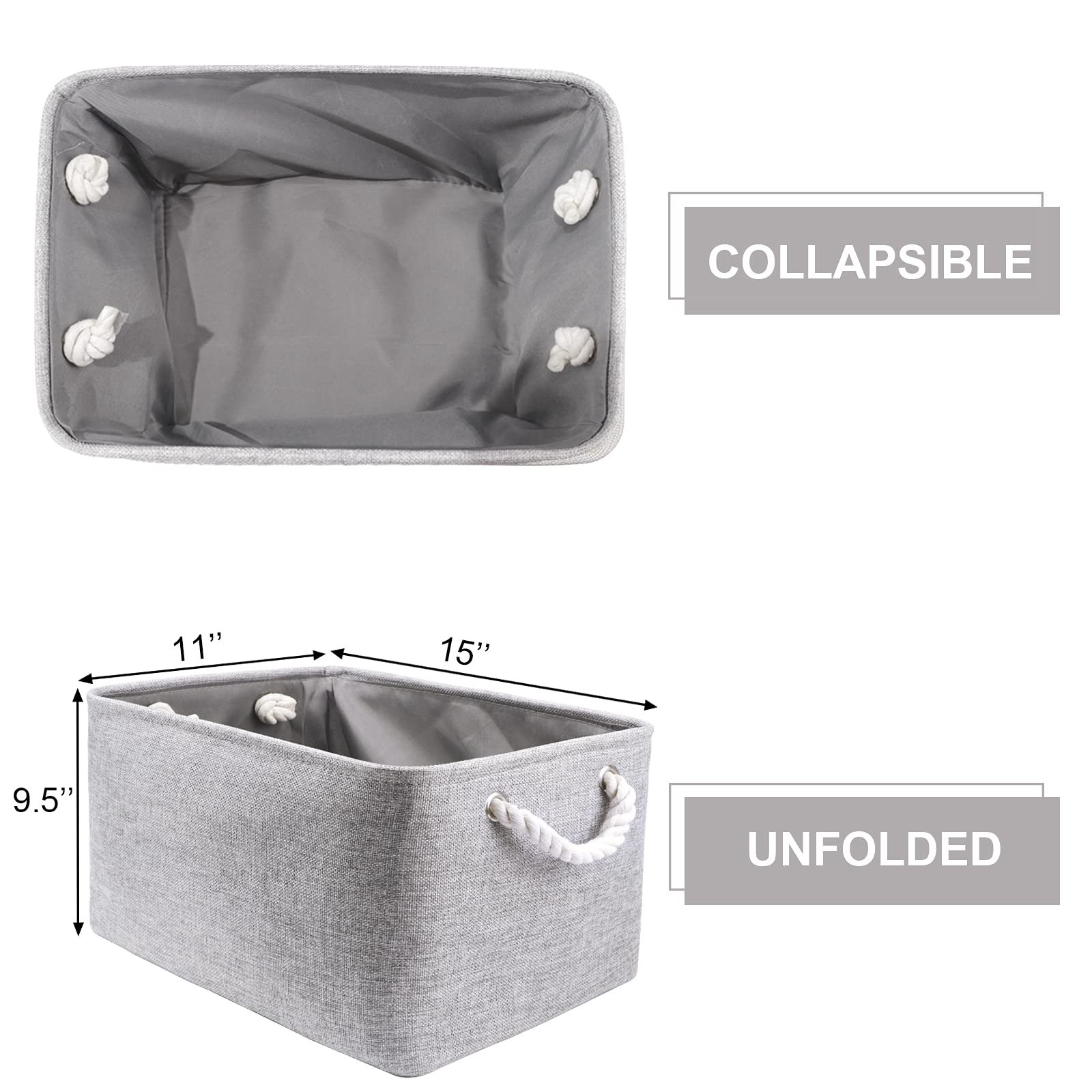 Shelf Baskets for Storage (3 Count)