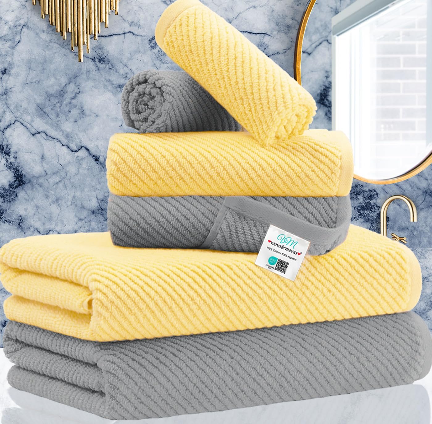 6PC Towel Set (6 Count)