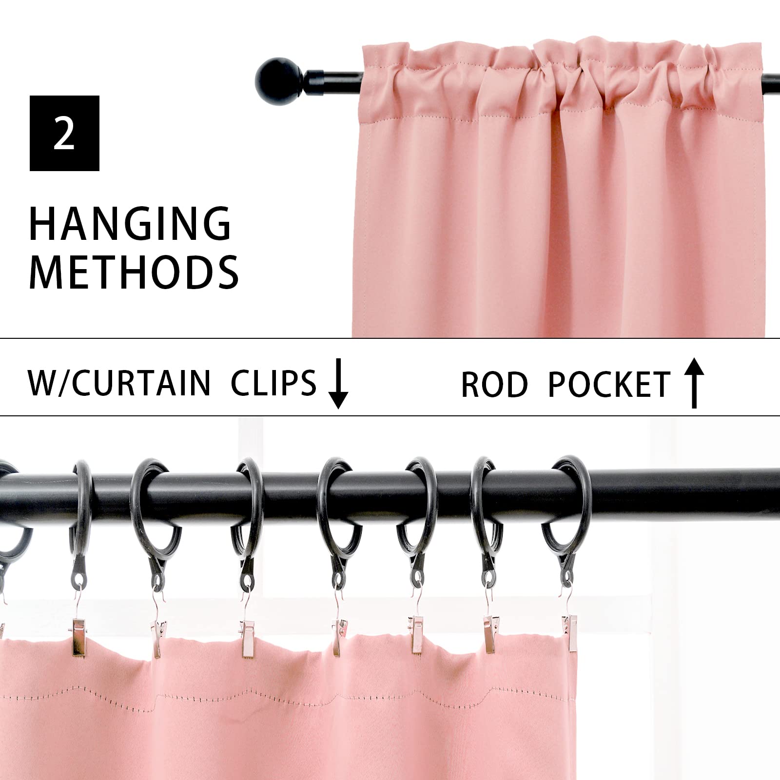 Rod Pocket Tier Curtain (2 Count)