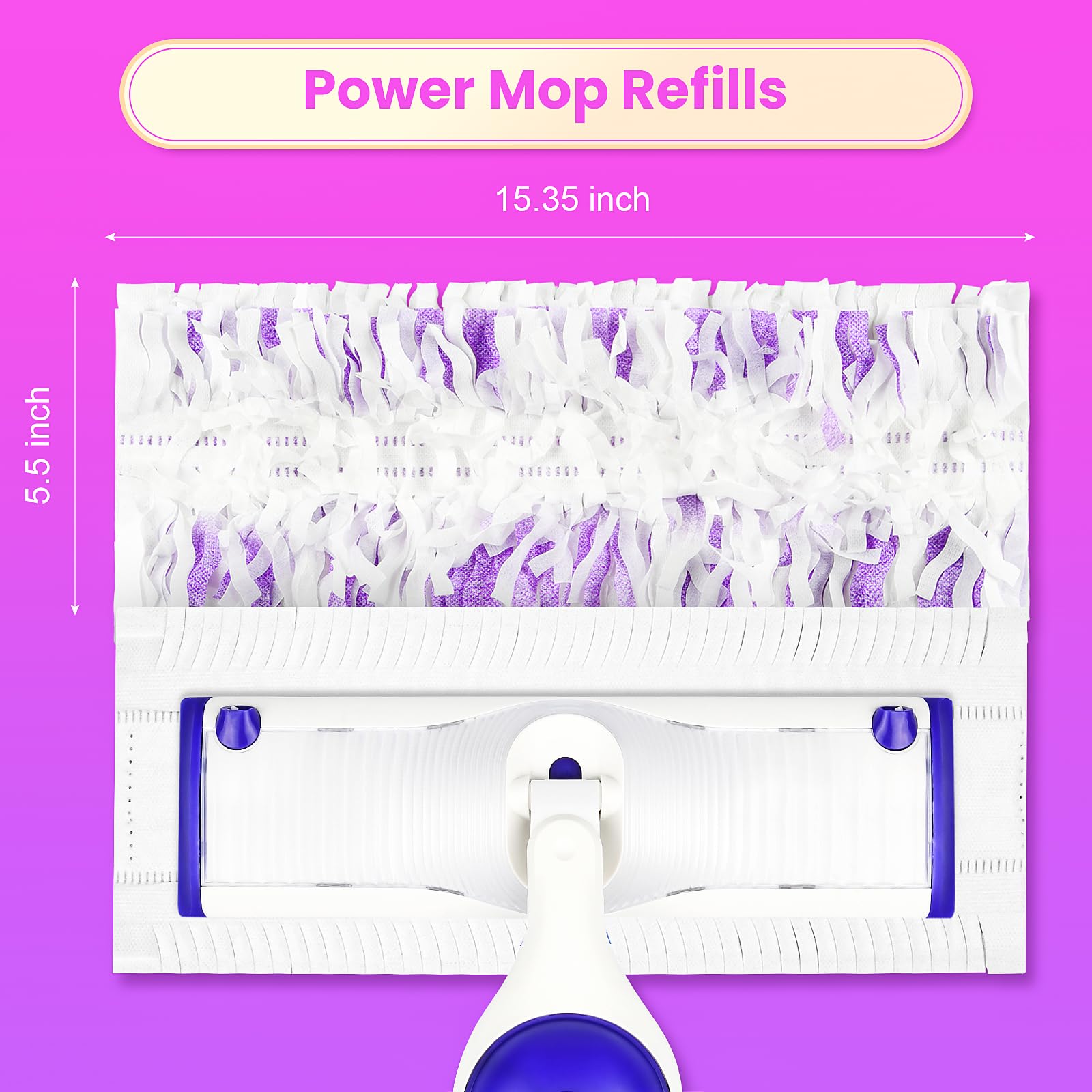 40 Cout Power Mop Pads Refills for Powermop (40 Count)
