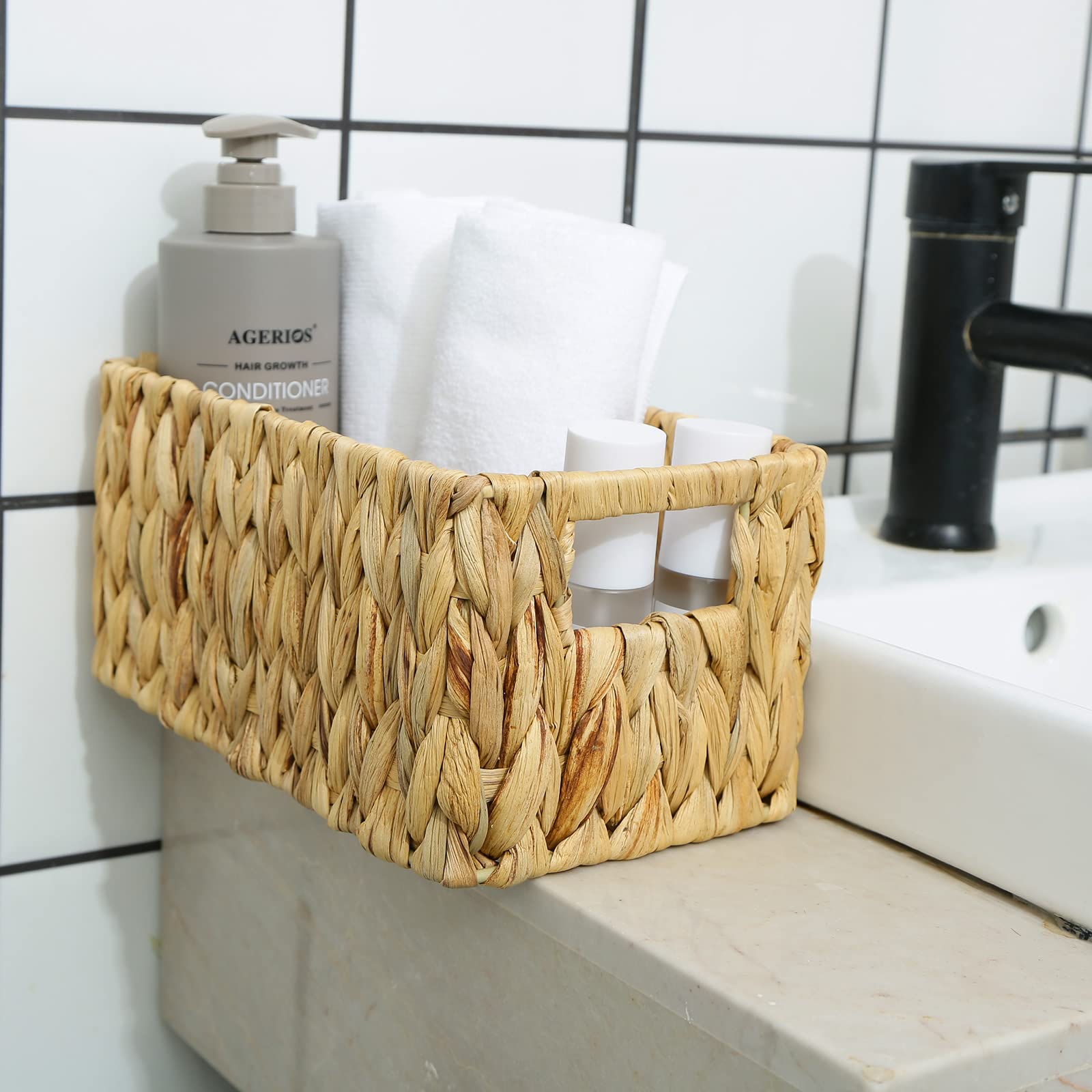 Water Hyacinth Storage Baskets (2 Count)