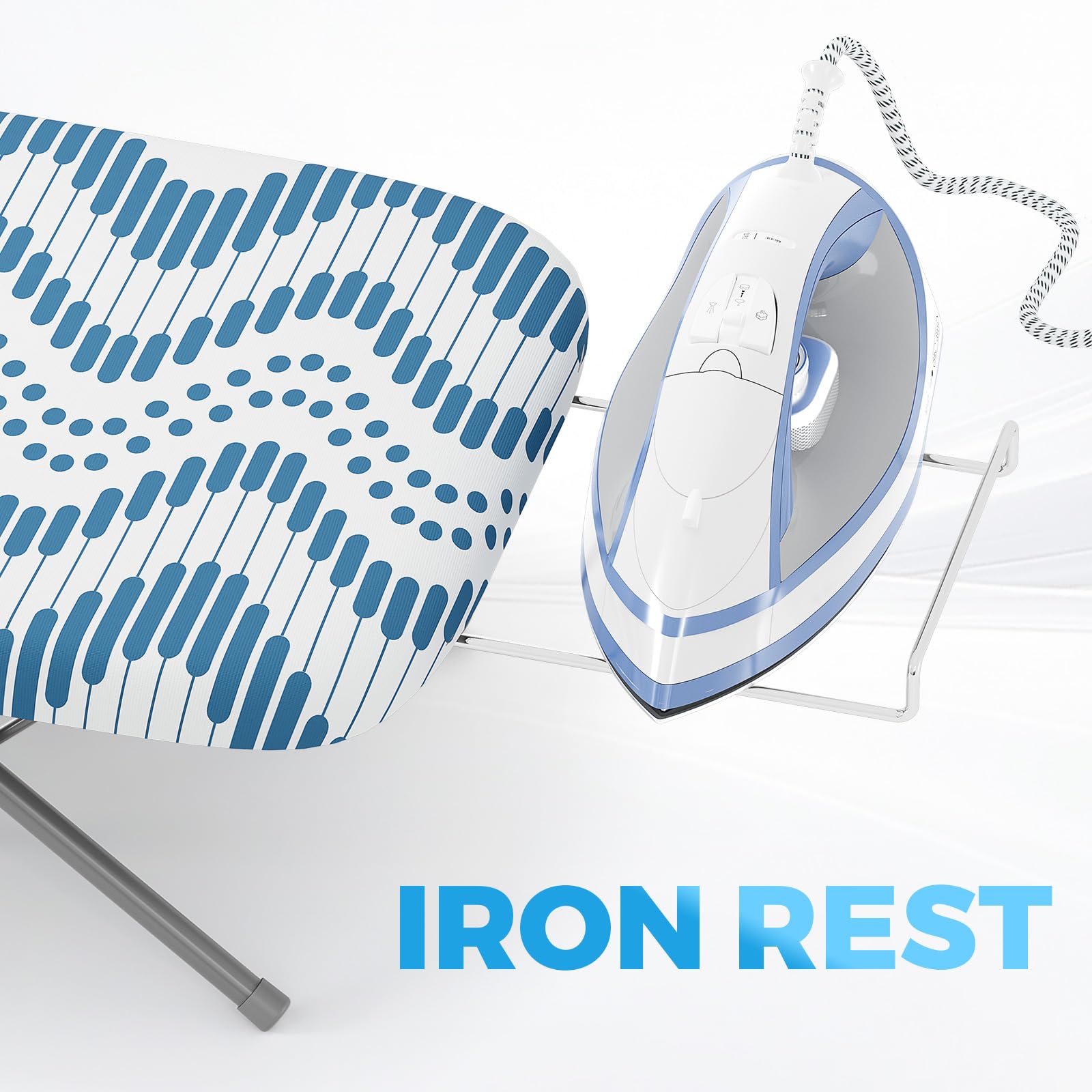 Small Ironing Board with Iron Rest