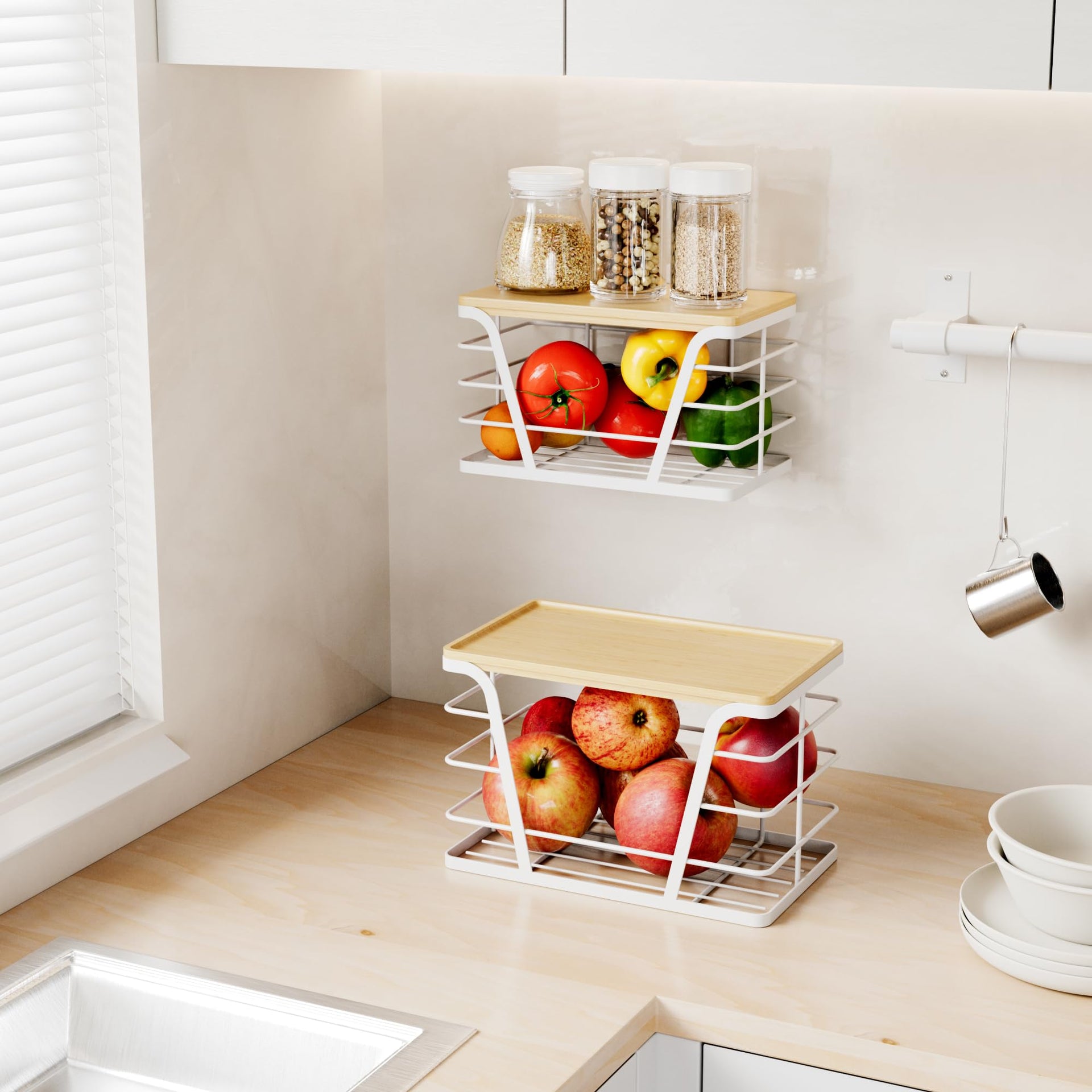 2 Pack Stackable Laundry Room Organization and Storage (2 Count)