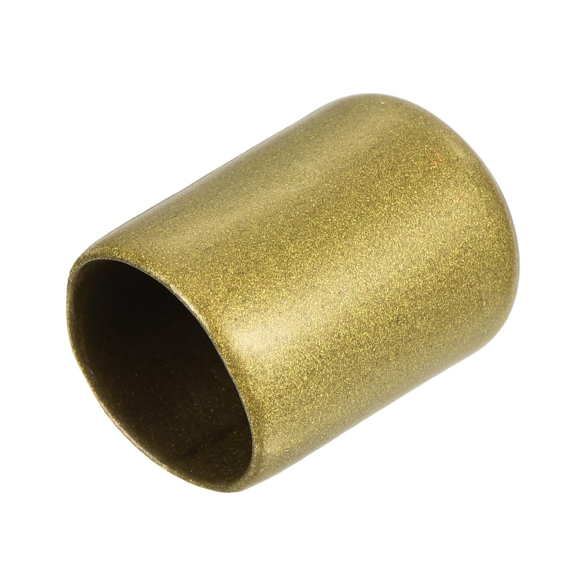 20pcs Rubber End Caps 14.5mm ID Vinyl Round Tube Bolt Cap Cover Thread Protectors Gold
