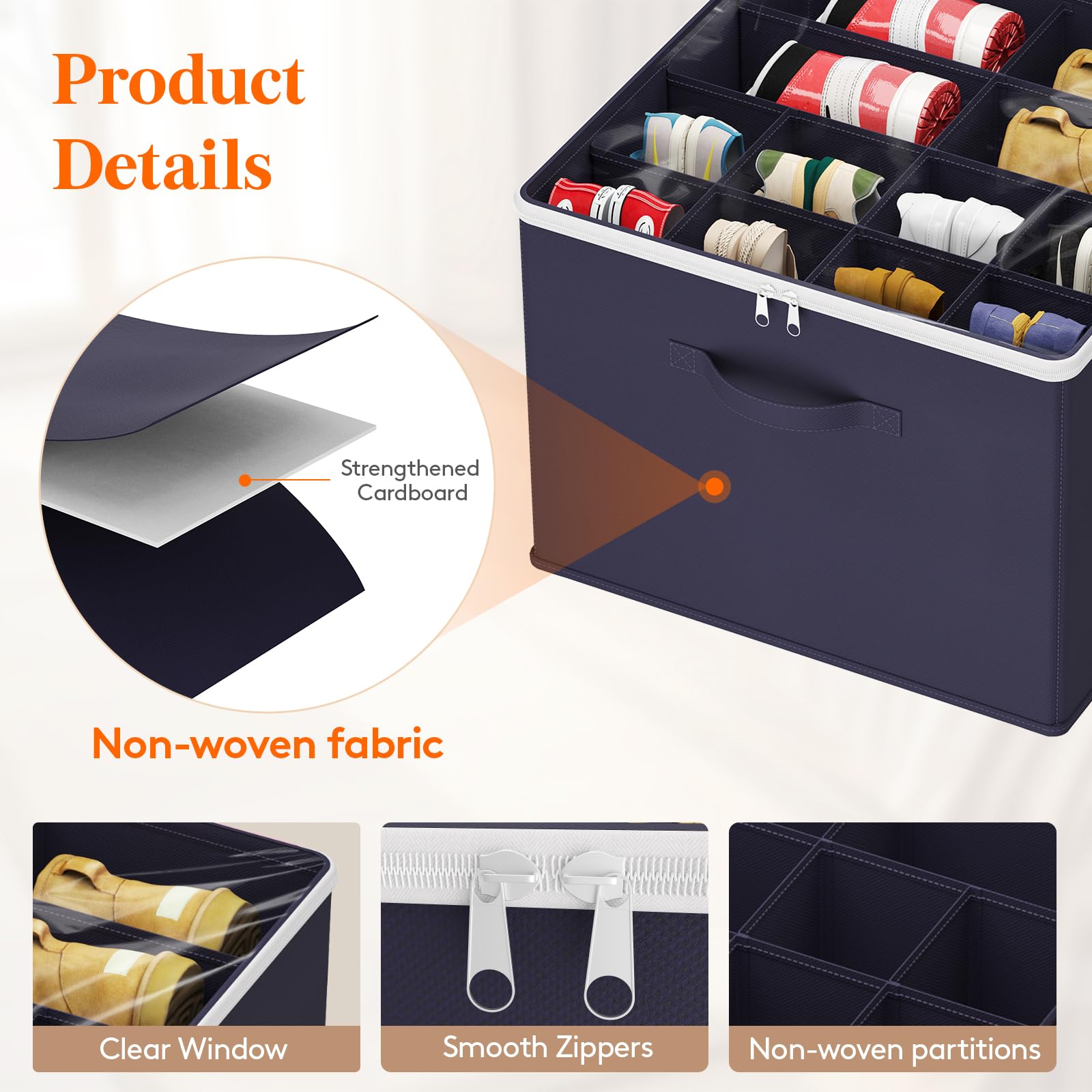 Shoe Storage Organizer for Closet (2 Count)