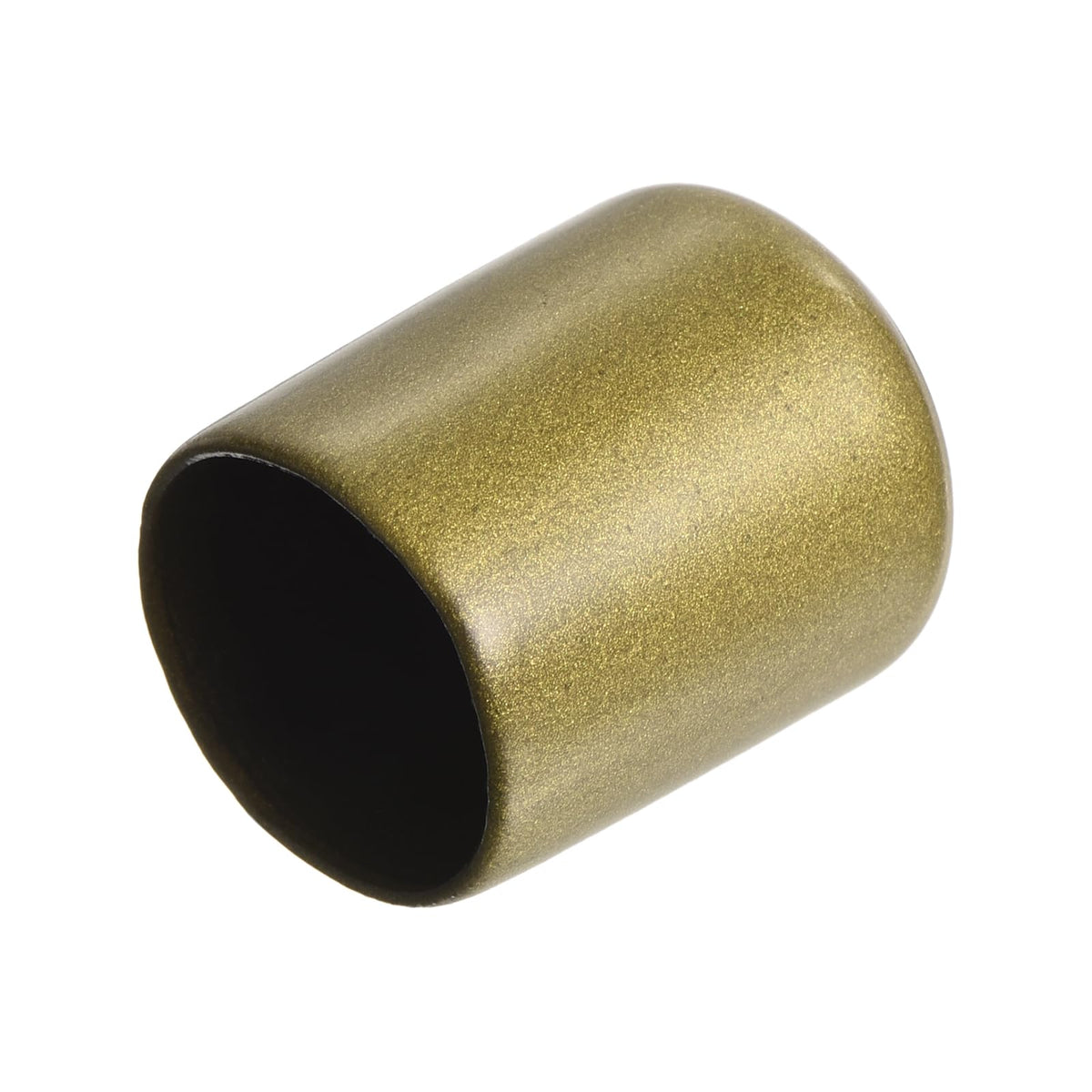 20pcs Rubber End Caps 21mm ID Vinyl Round Tube Bolt Cap Cover Thread Protectors Gold