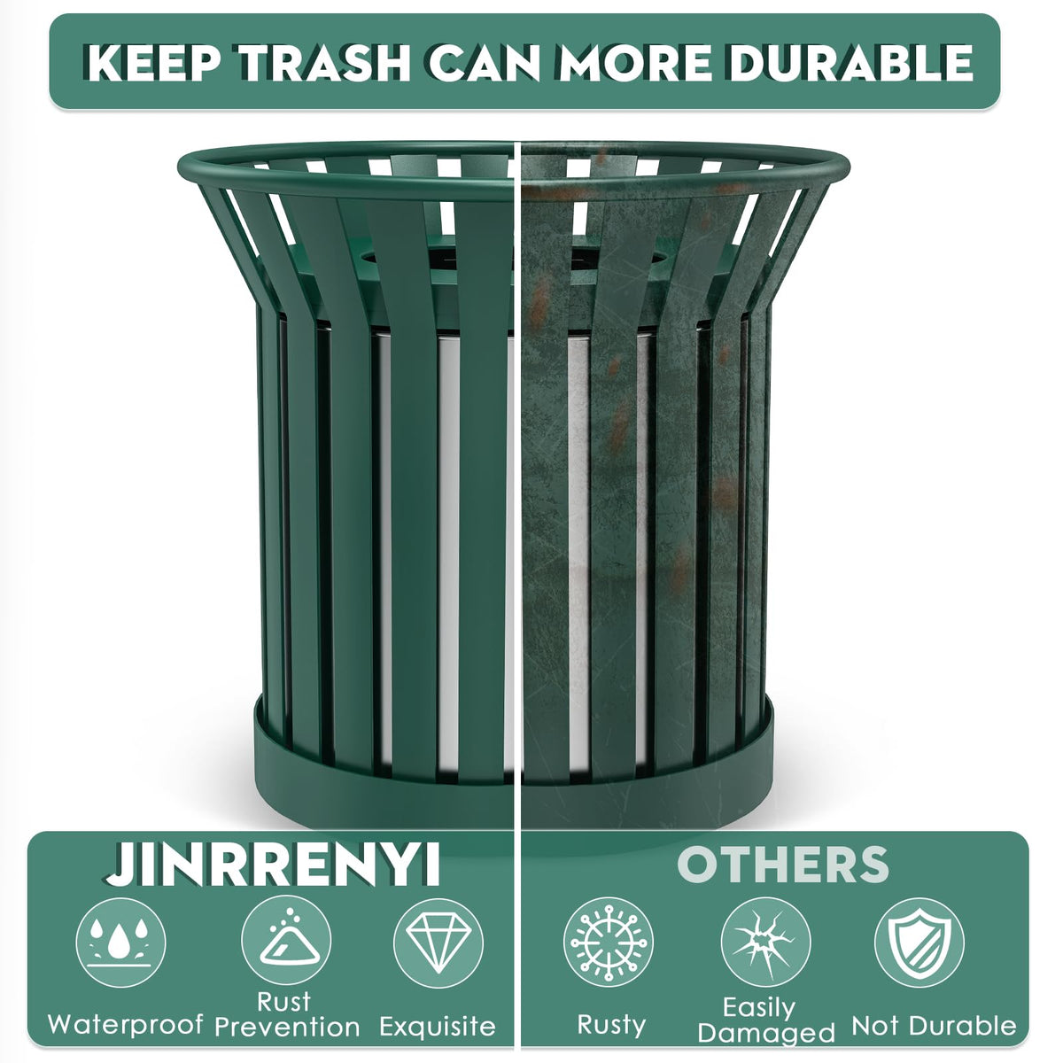Outdoor Trash Can Commercial