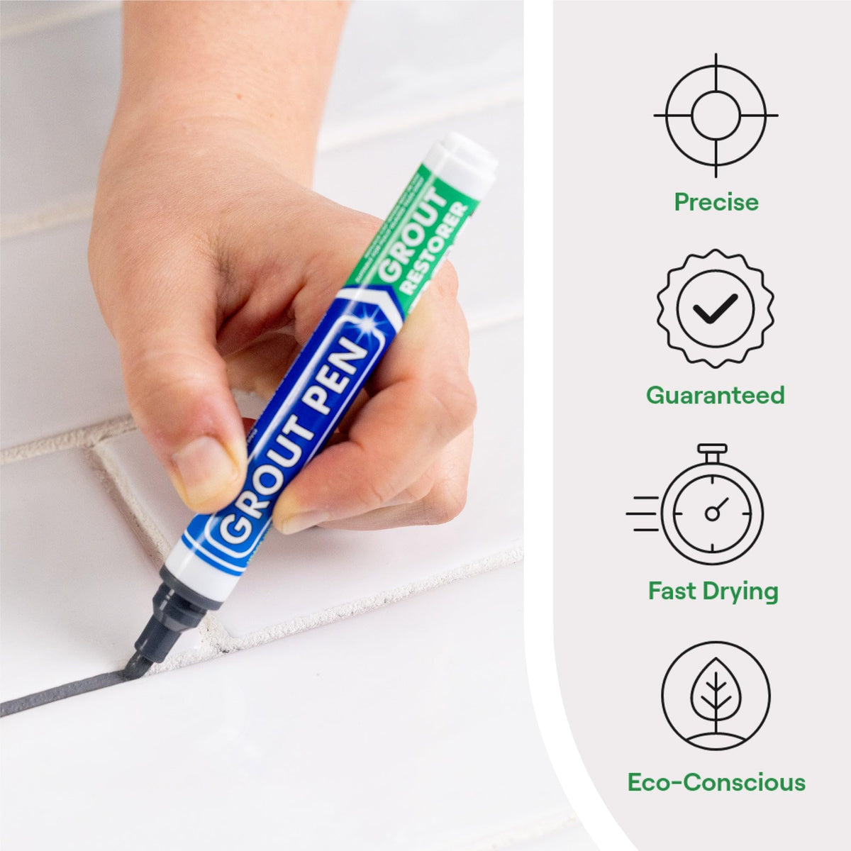 Grout Pen Dark Grey Tile Grout Paint Marker (3 Count)