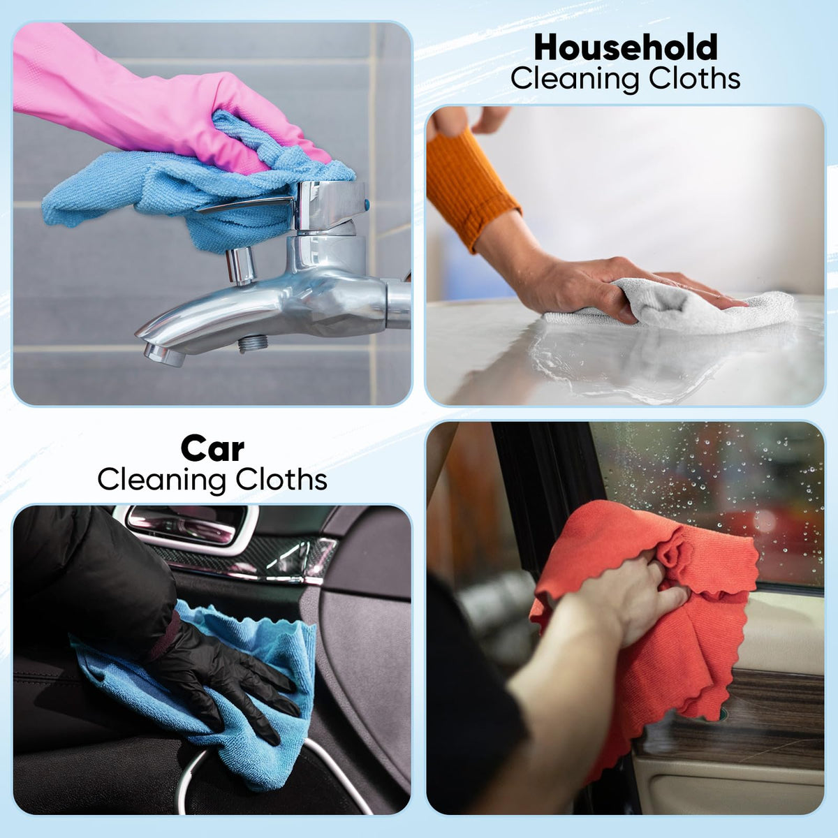 Microfiber Cleaning Cloths (75 Count)