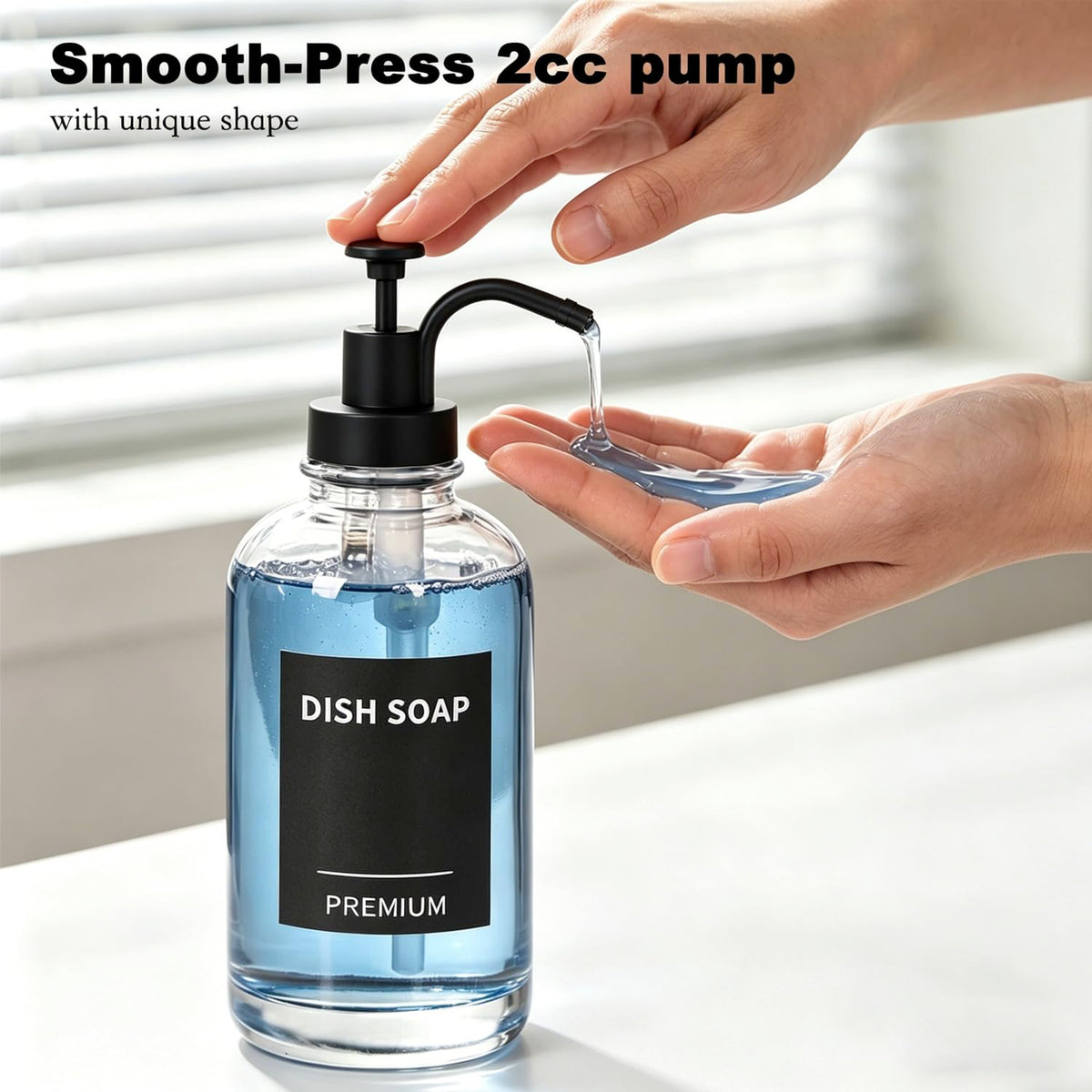 Dish Soap Dispenser for Kitchen (2 Count)
