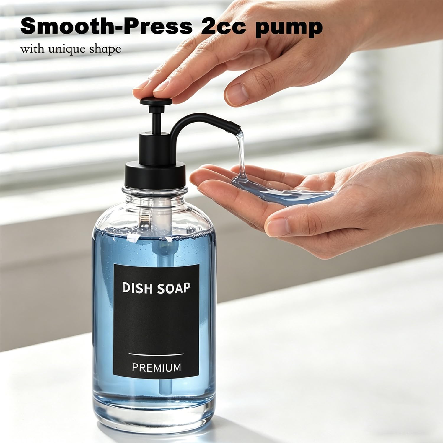 Dish Soap Dispenser for Kitchen (2 Count)