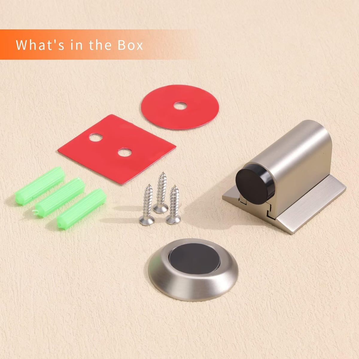 Magnetic Door Stoppers for Bottom of Door (2 Count)