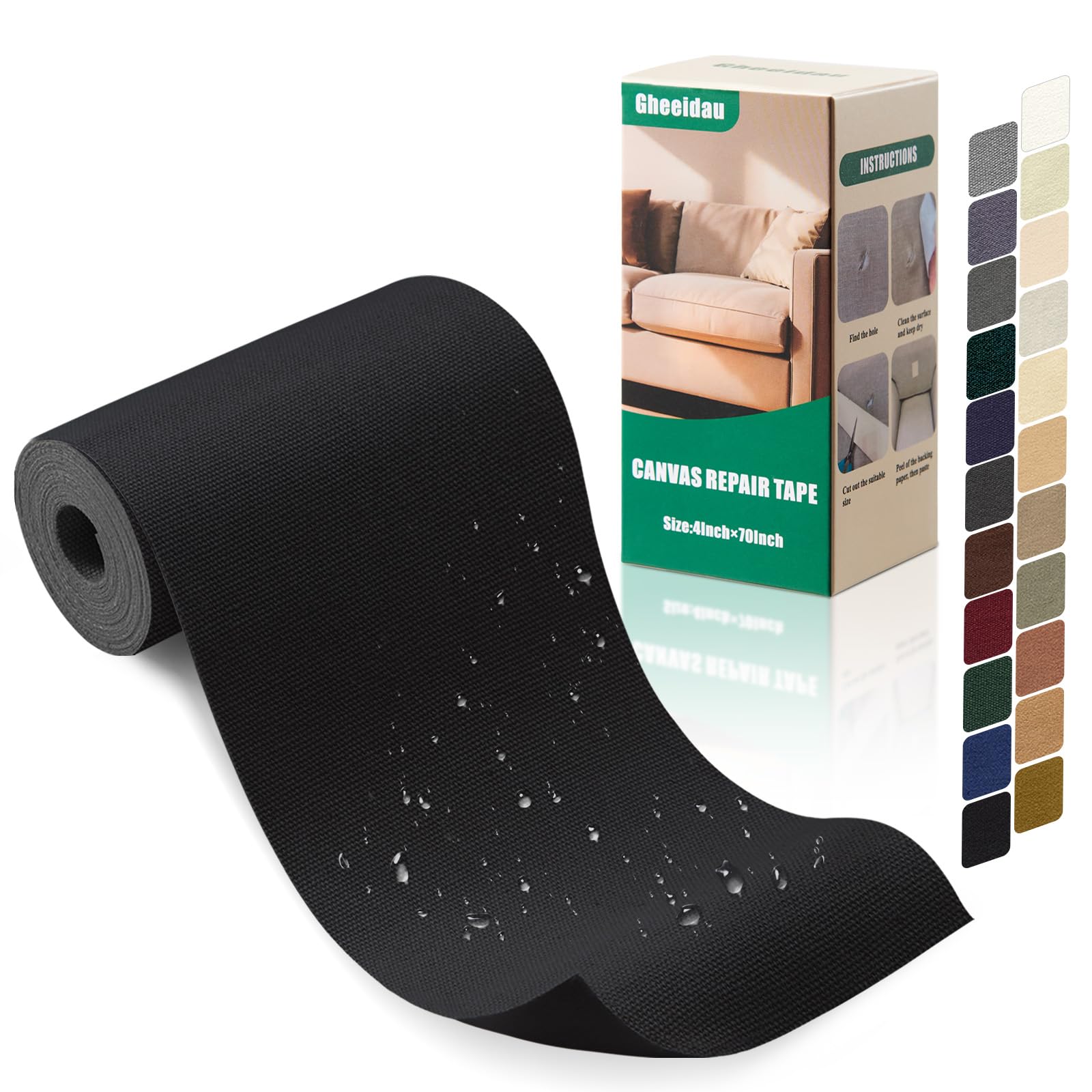Canvas Repair Tape 4×70 Inch Waterproof Self